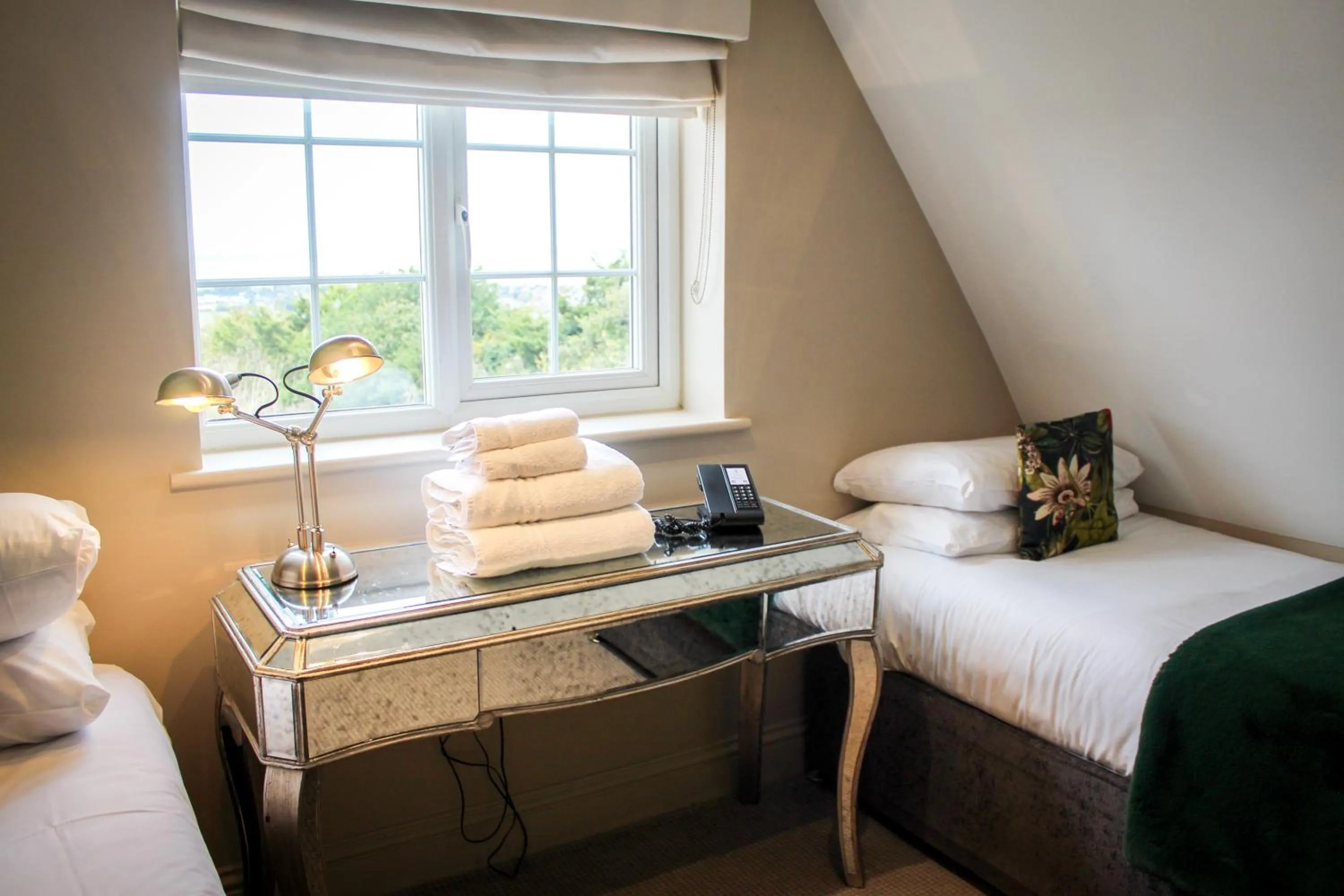 Bed in The Crescent Turner Hotel