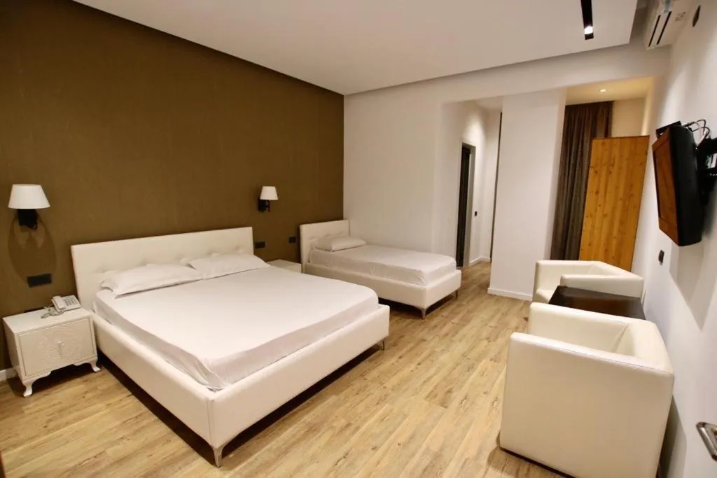 Photo of the whole room, Bed in Aurelis Hotel