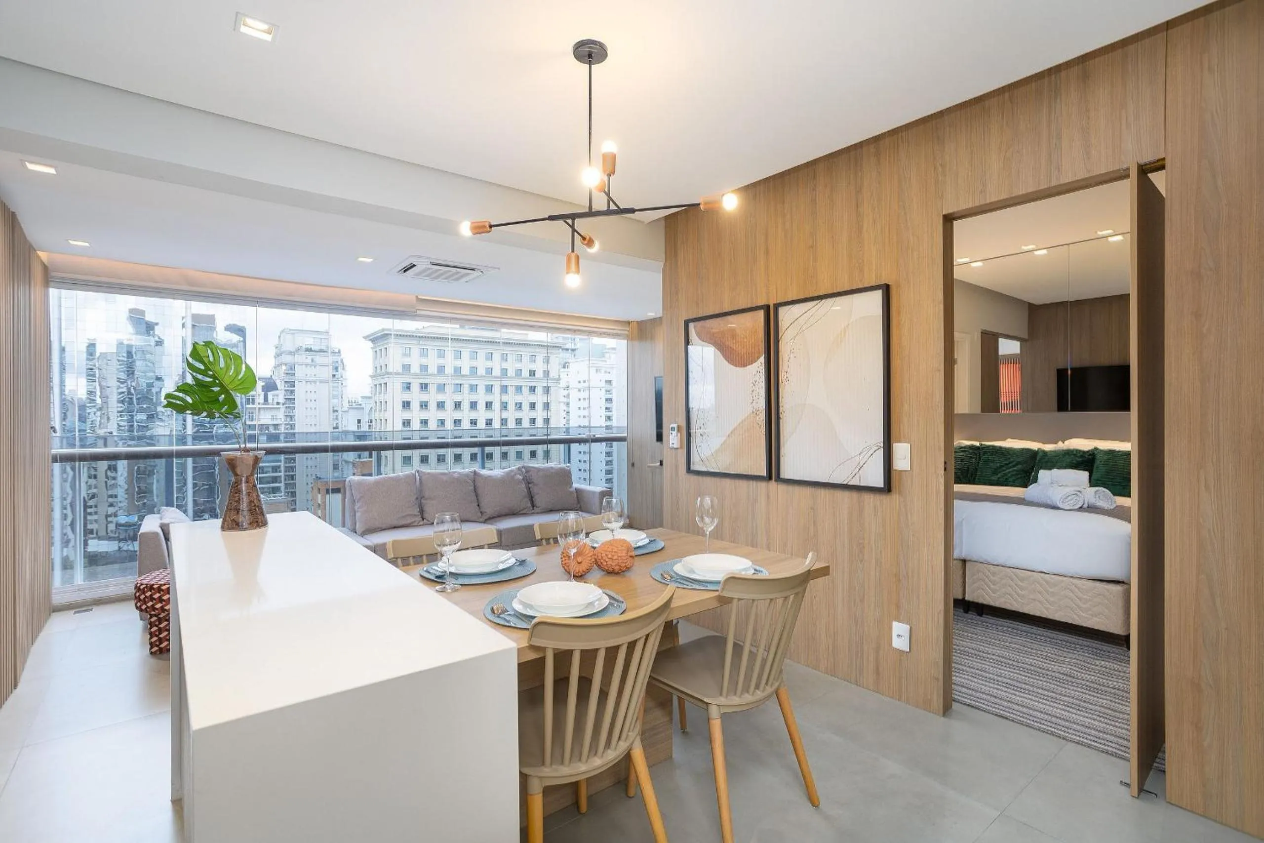 Living room in One Eleven Home And Work By Helbor