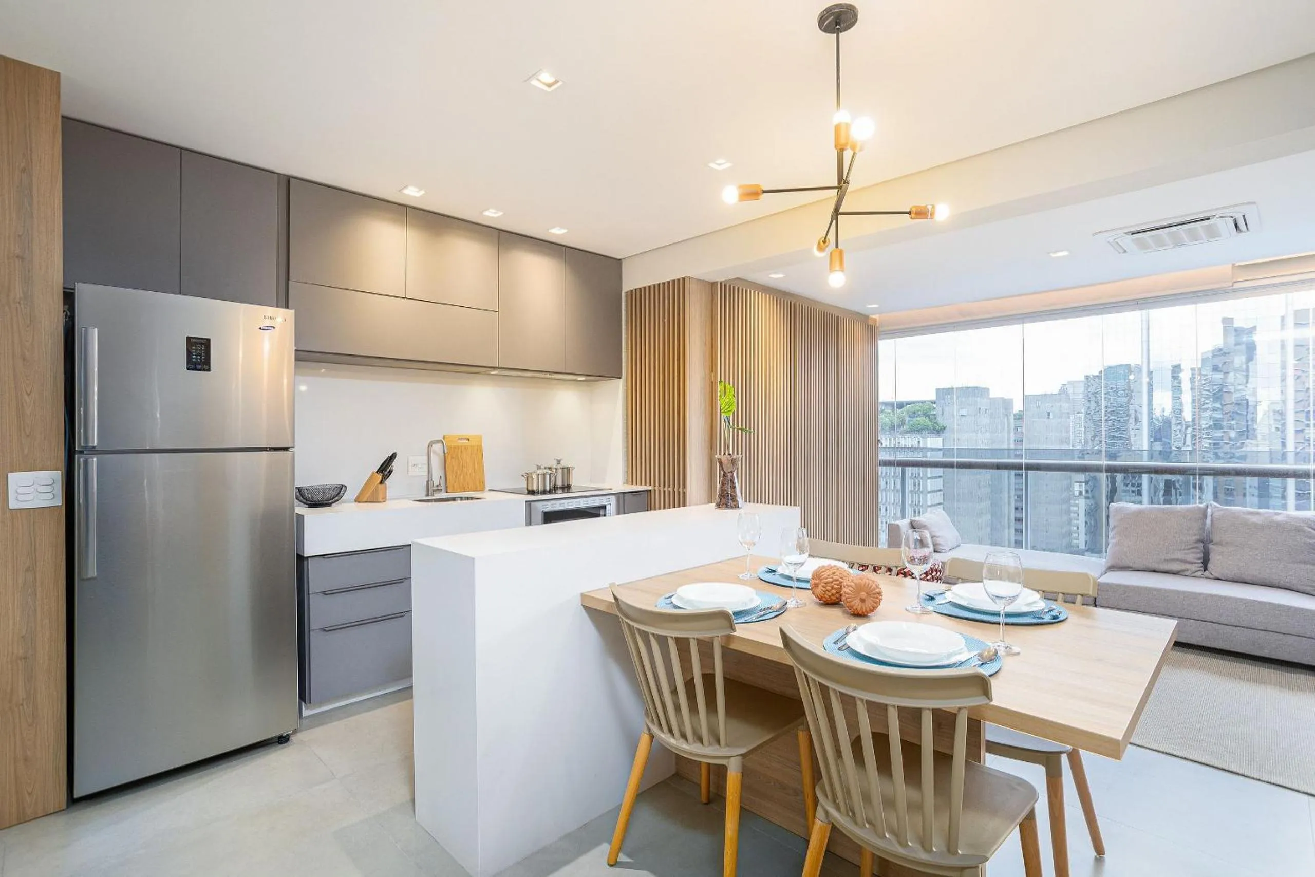 Living room in One Eleven Home And Work By Helbor