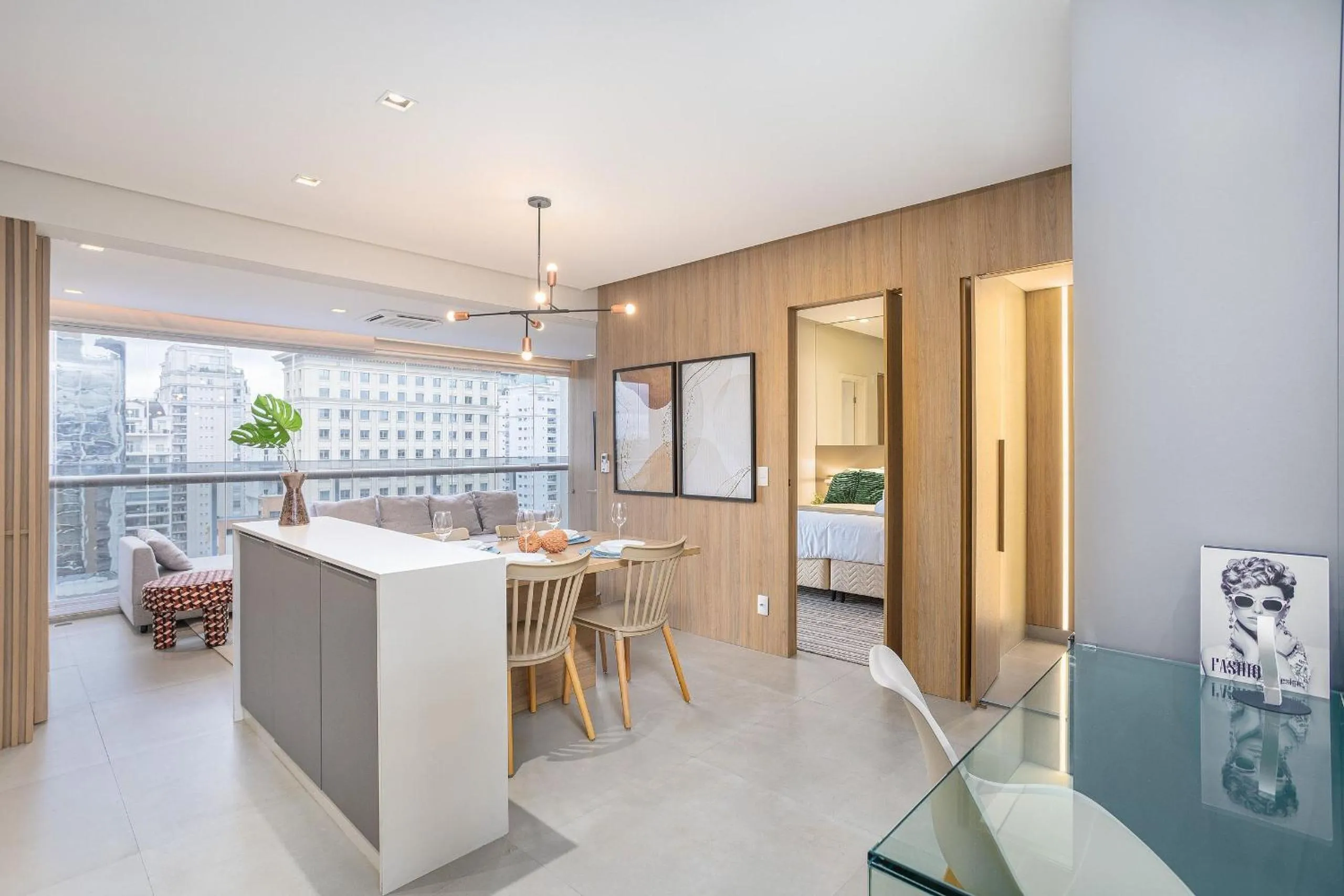 Living room in One Eleven Home And Work By Helbor