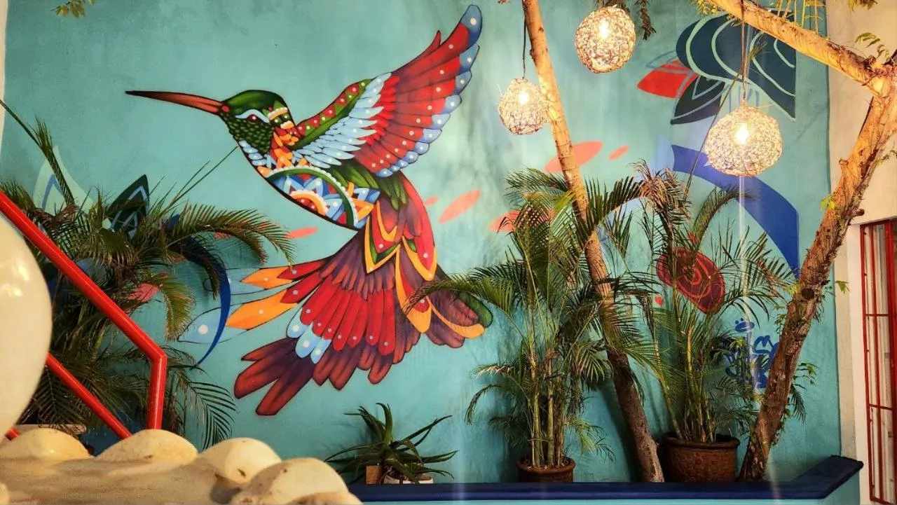 Inner courtyard view in Linda Vecindad Playa del Carmen