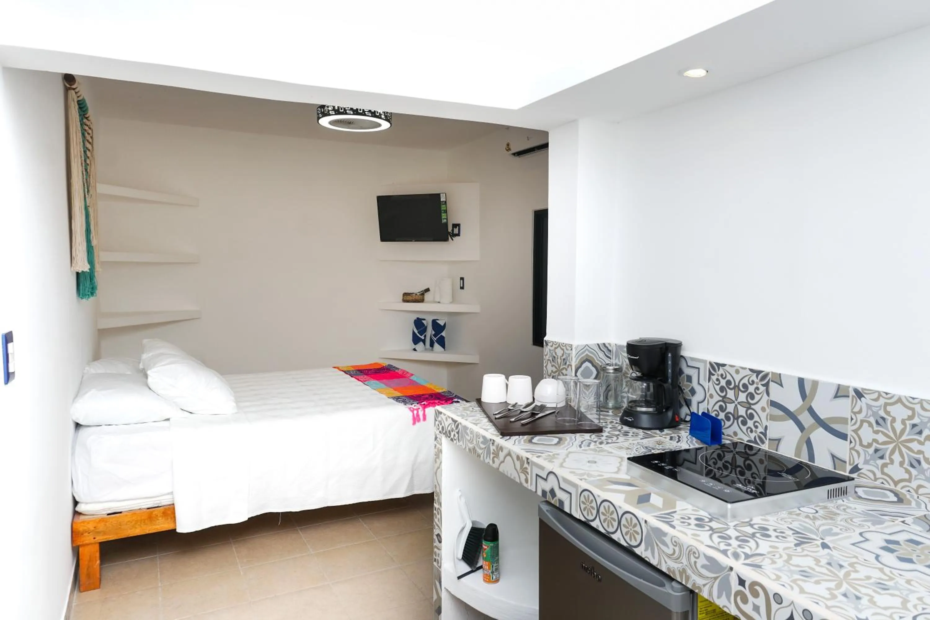 Photo of the whole room, Bed in Linda Vecindad Playa del Carmen