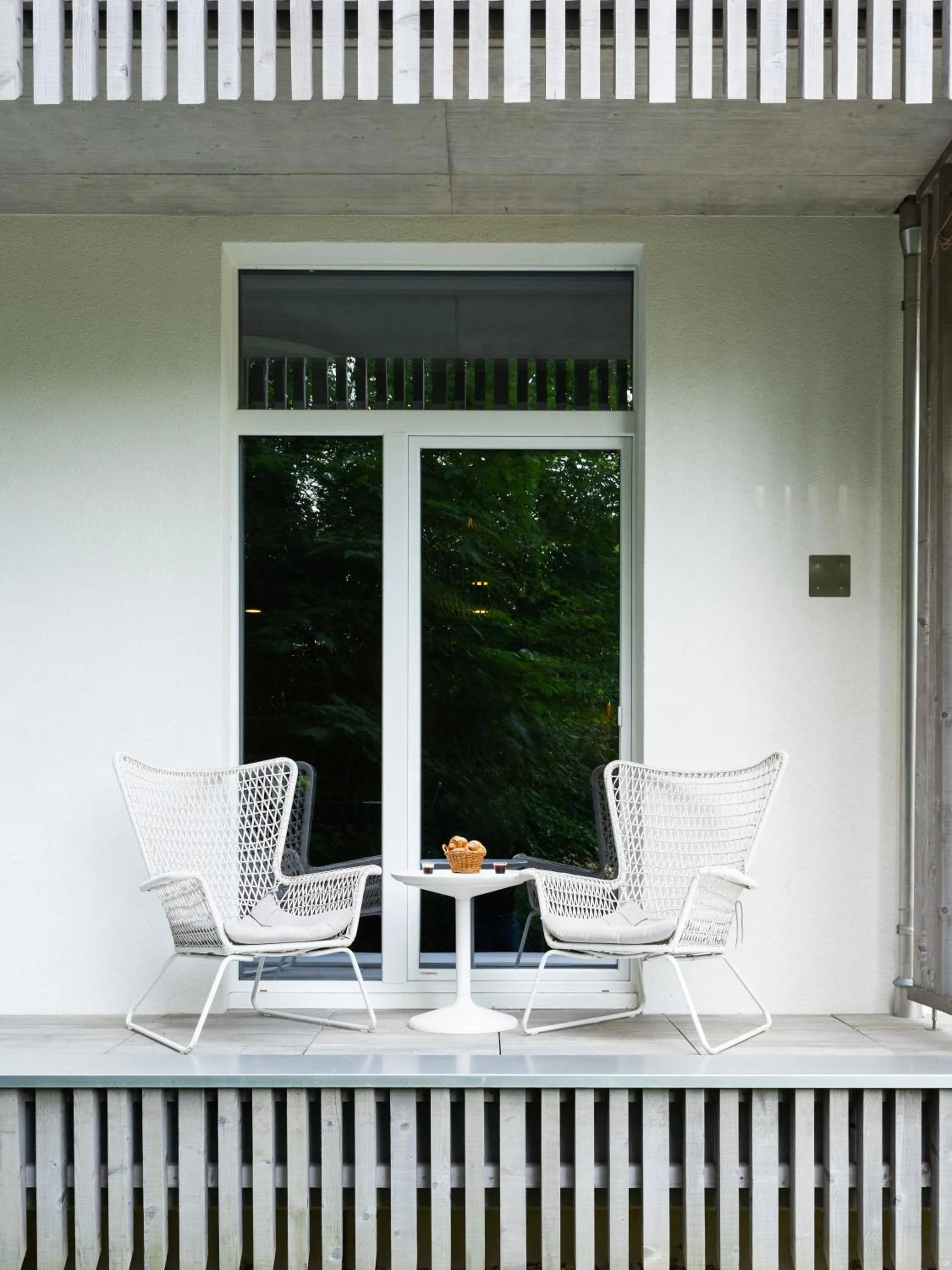 Patio in Hôtel de la Source Yverdon-les-Bains