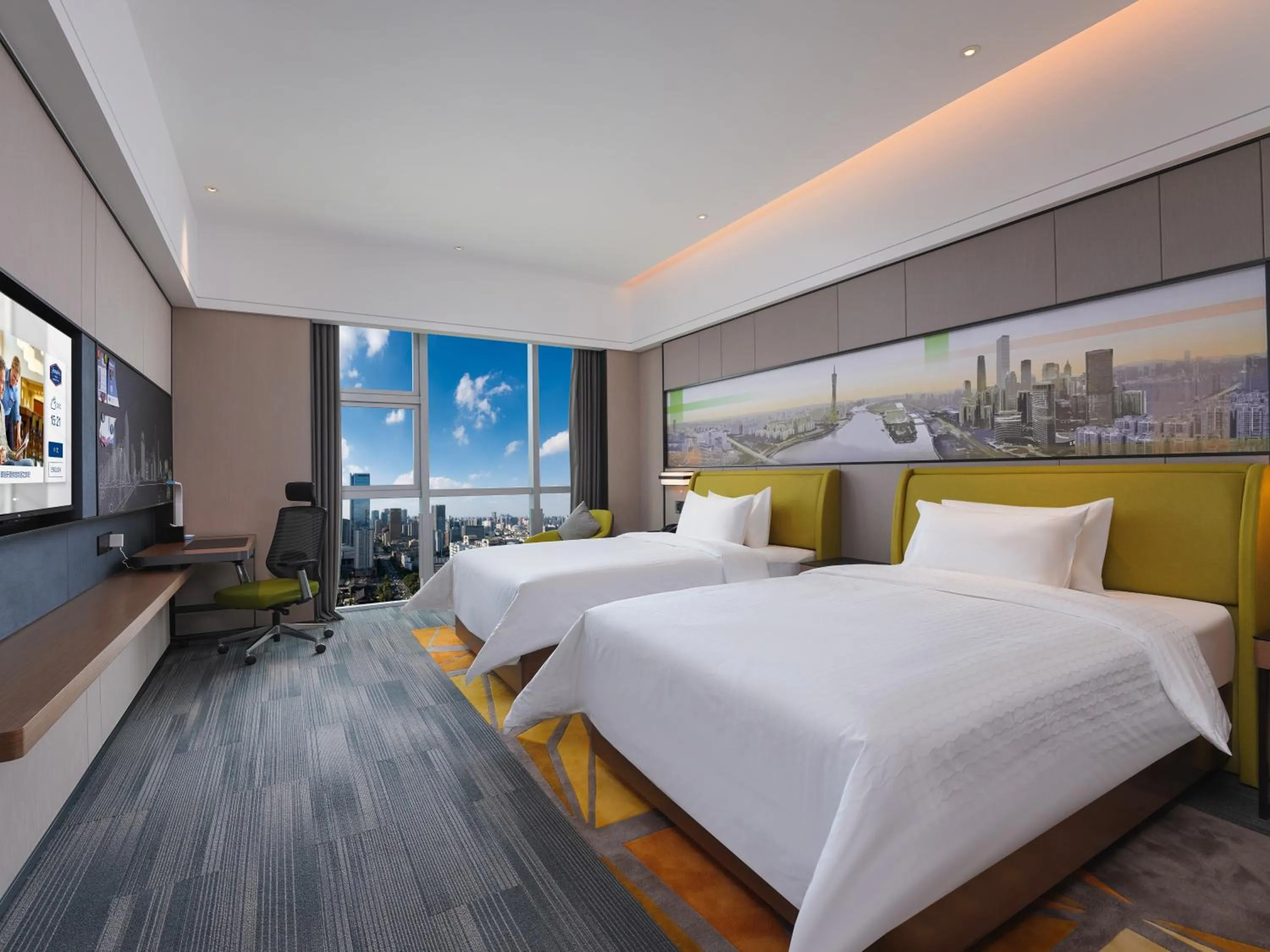 Bed in Hampton by Hilton Guangzhou Wenchong
