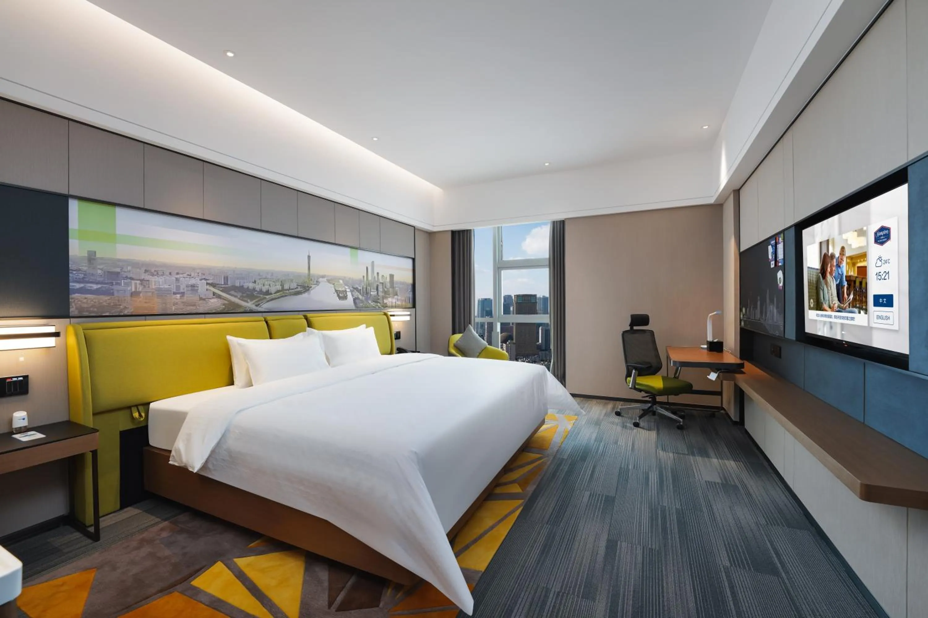Bed in Hampton by Hilton Guangzhou Wenchong