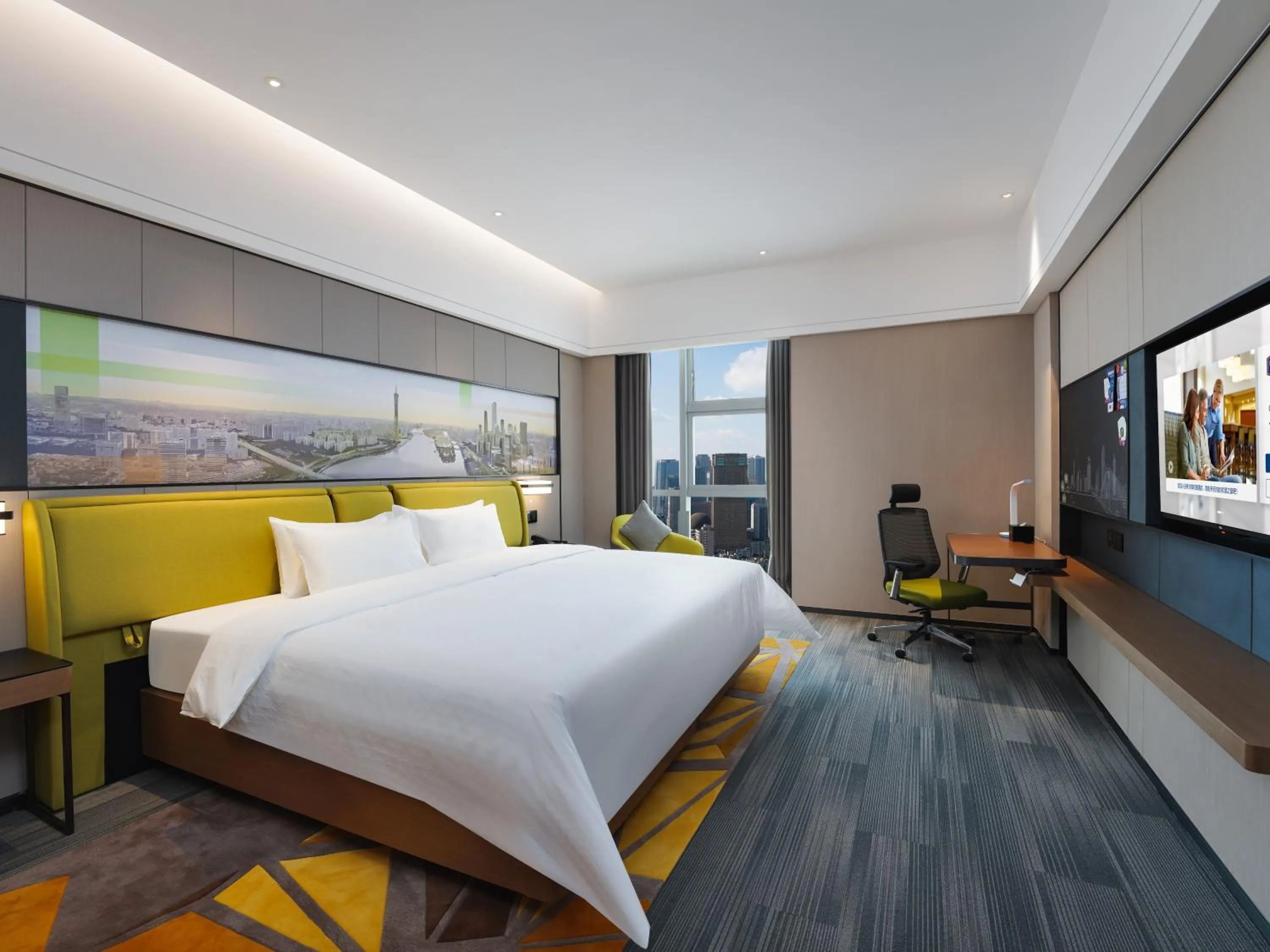 Bed in Hampton by Hilton Guangzhou Wenchong