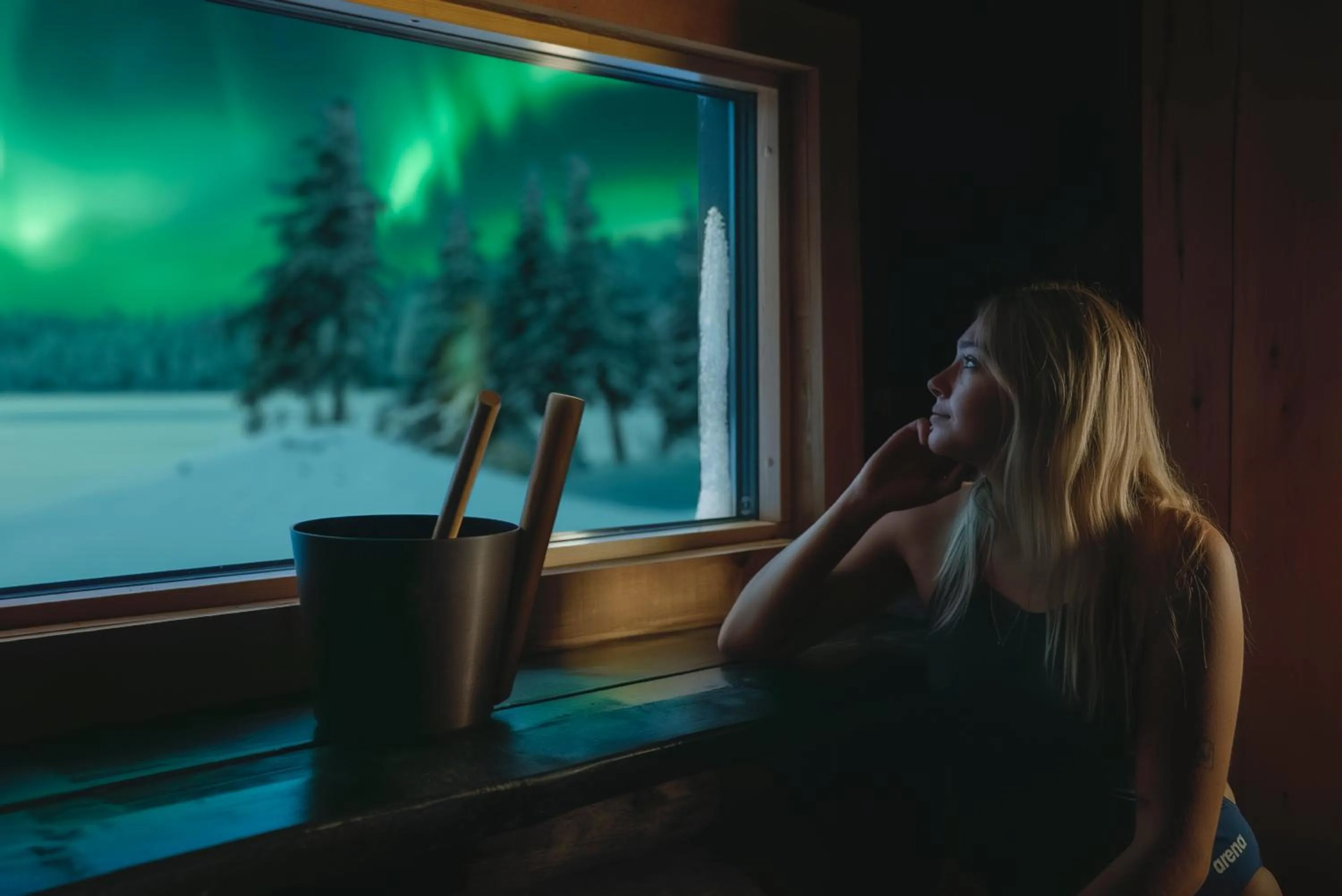 Sauna in Aito Igloo & Spa Resort