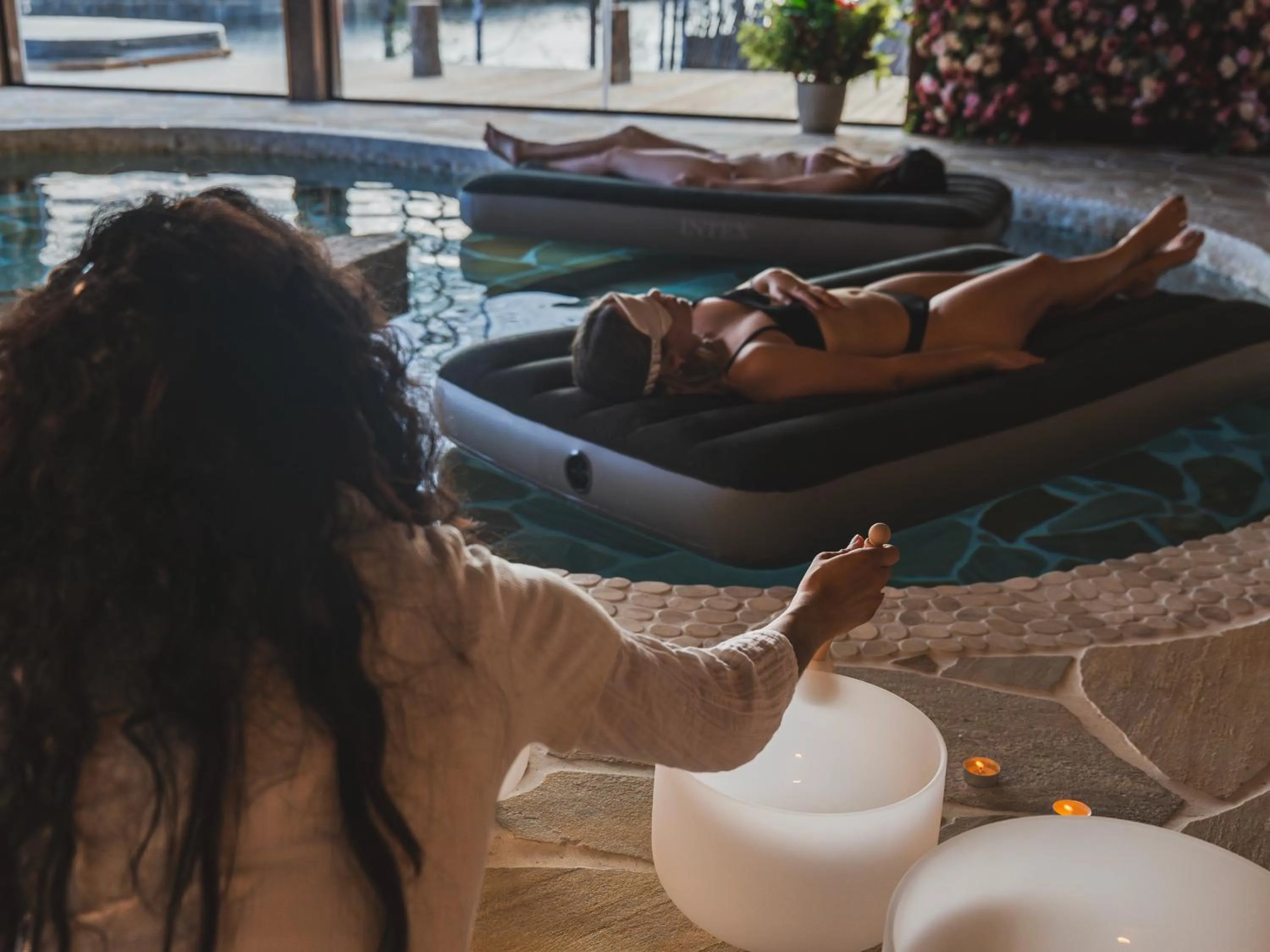 Hot Spring Bath in Aito Igloo & Spa Resort