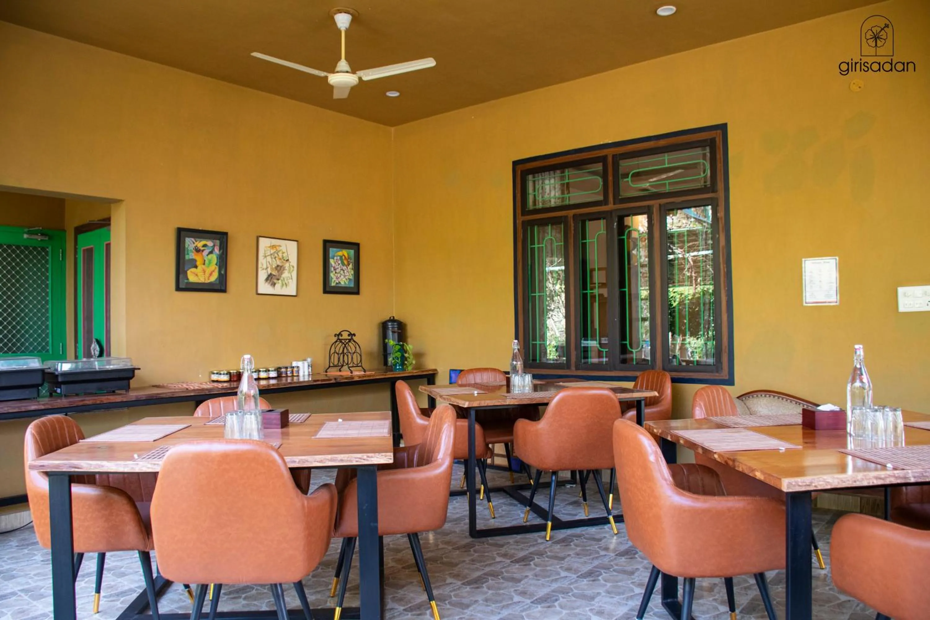 Seating area in GiriSadan Organic Retreat & Experiences