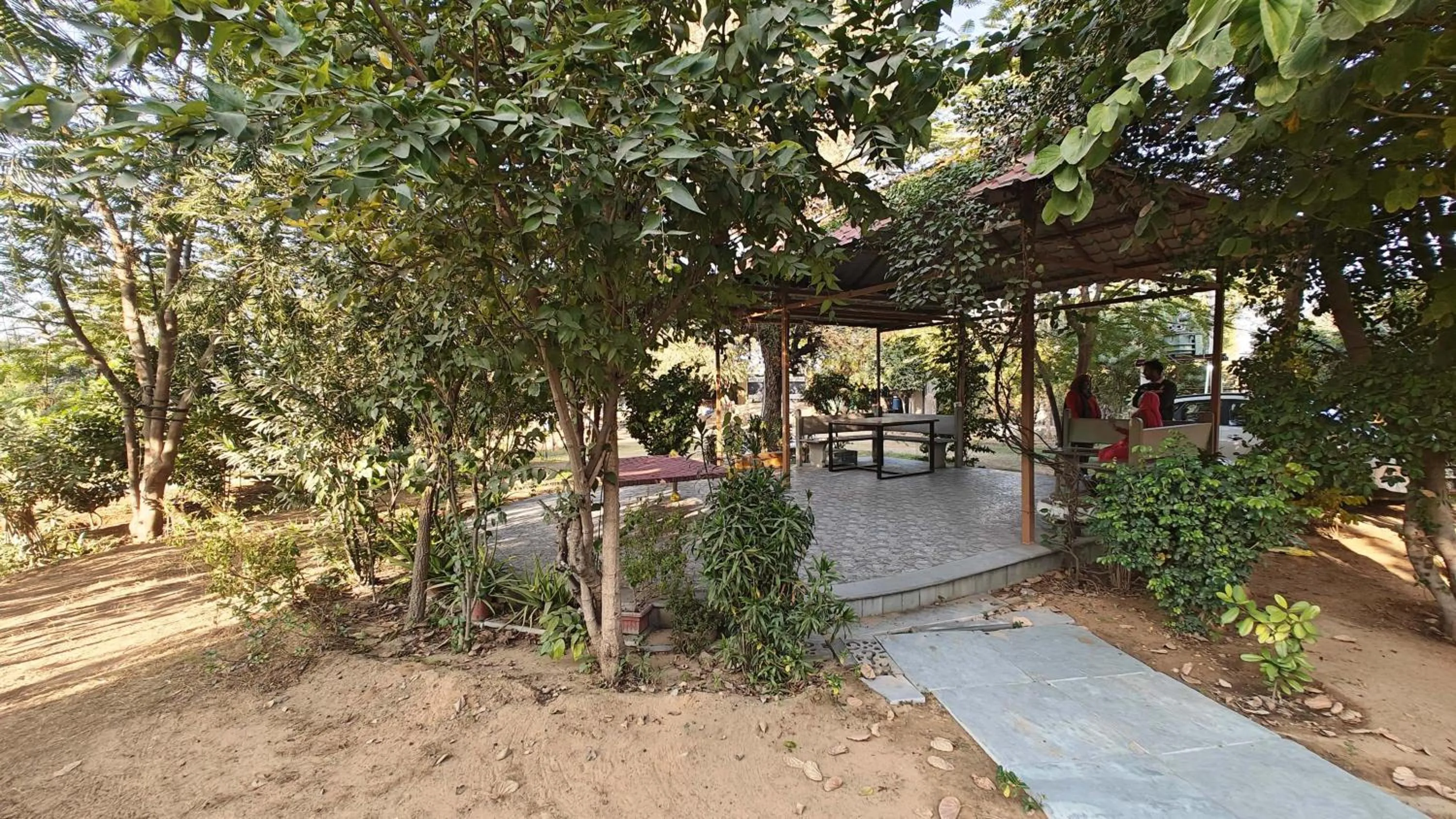 Seating area in GiriSadan Organic Retreat & Experiences