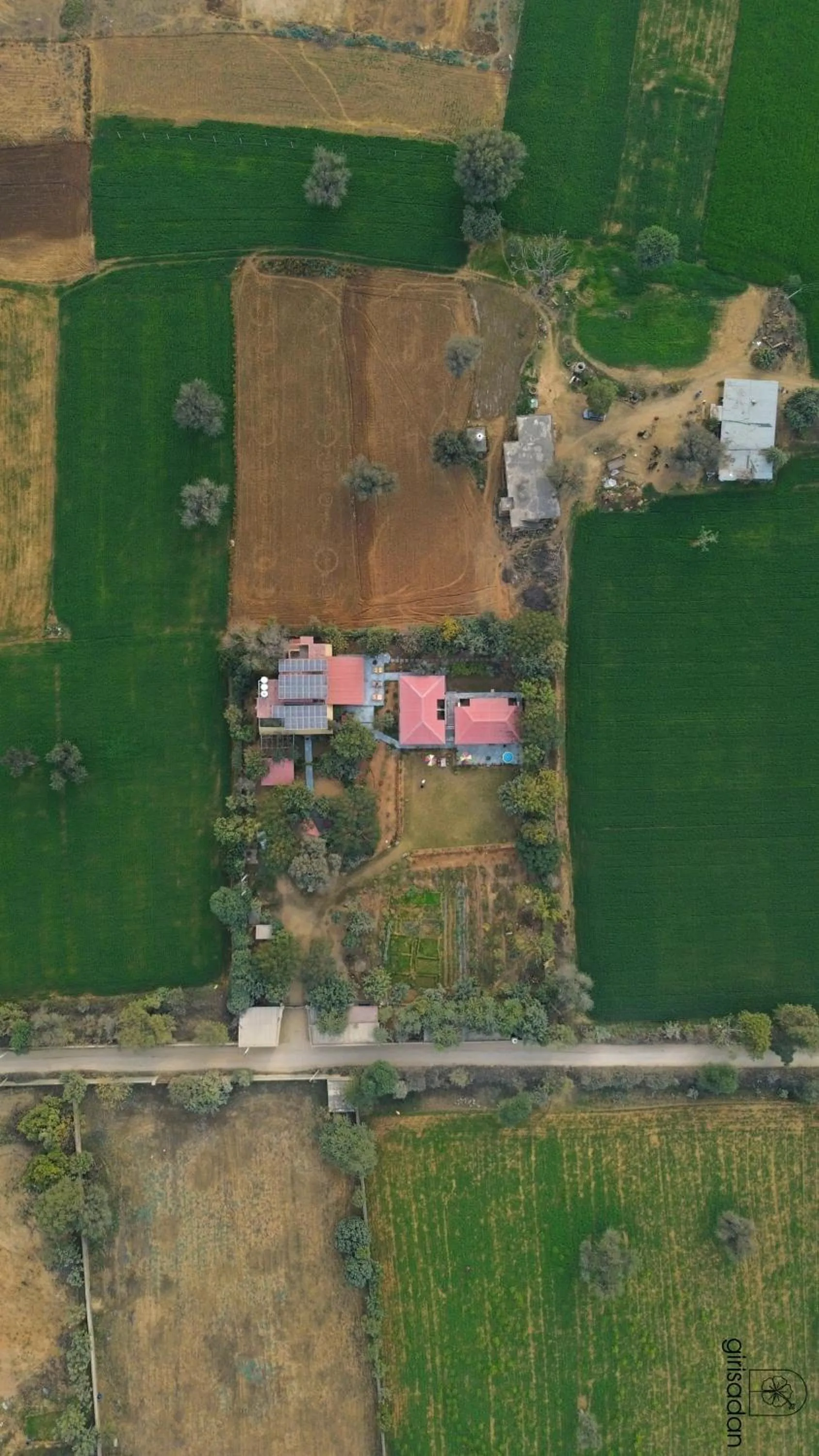 Bird's eye view in GiriSadan Organic Retreat & Experiences