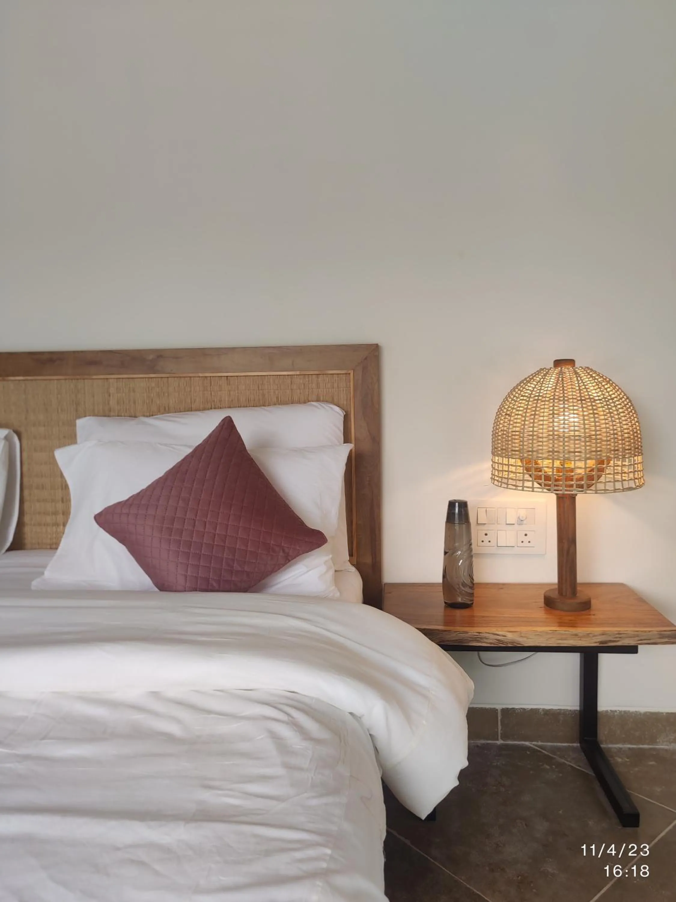 Bedroom, Bed in GiriSadan Organic Retreat & Experiences