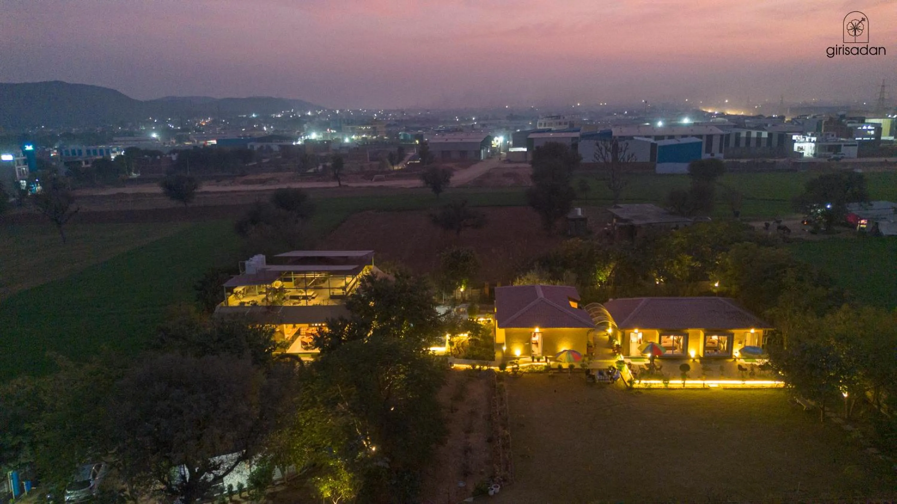 Bird's eye view in GiriSadan Organic Retreat & Experiences