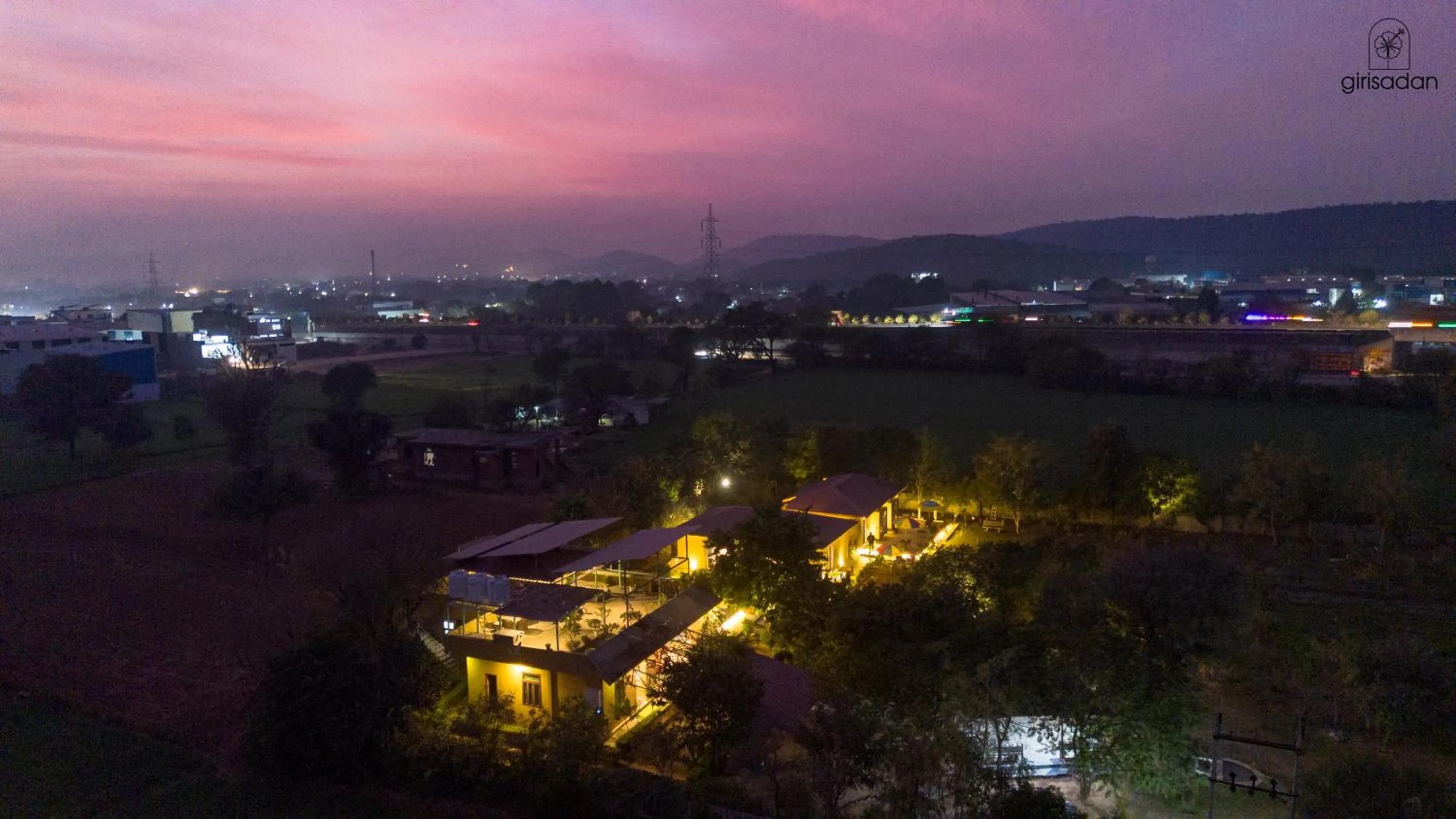 Bird's eye view in GiriSadan Organic Retreat & Experiences