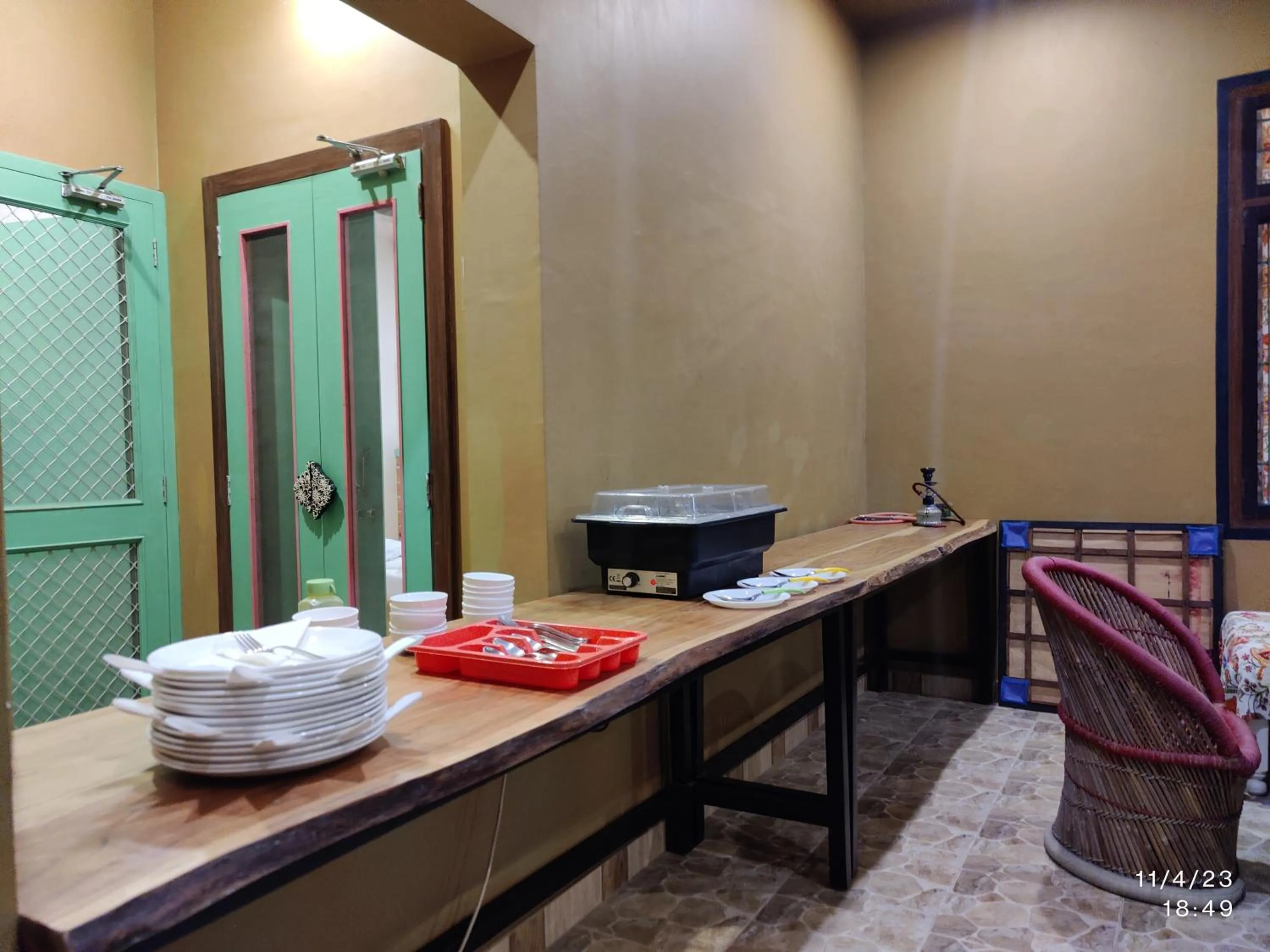 Buffet breakfast in GiriSadan Organic Retreat & Experiences