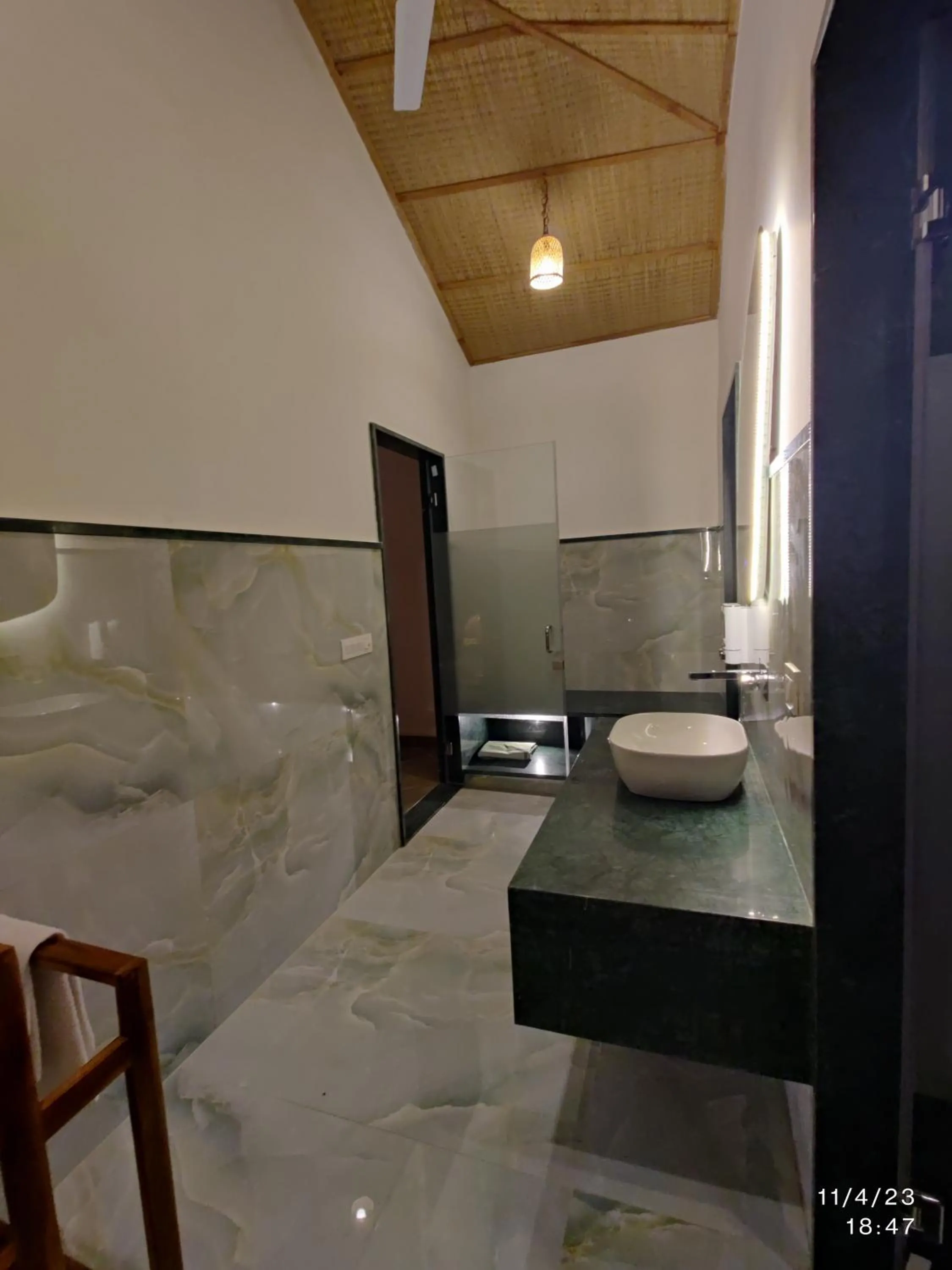 Shower in GiriSadan Organic Retreat & Experiences