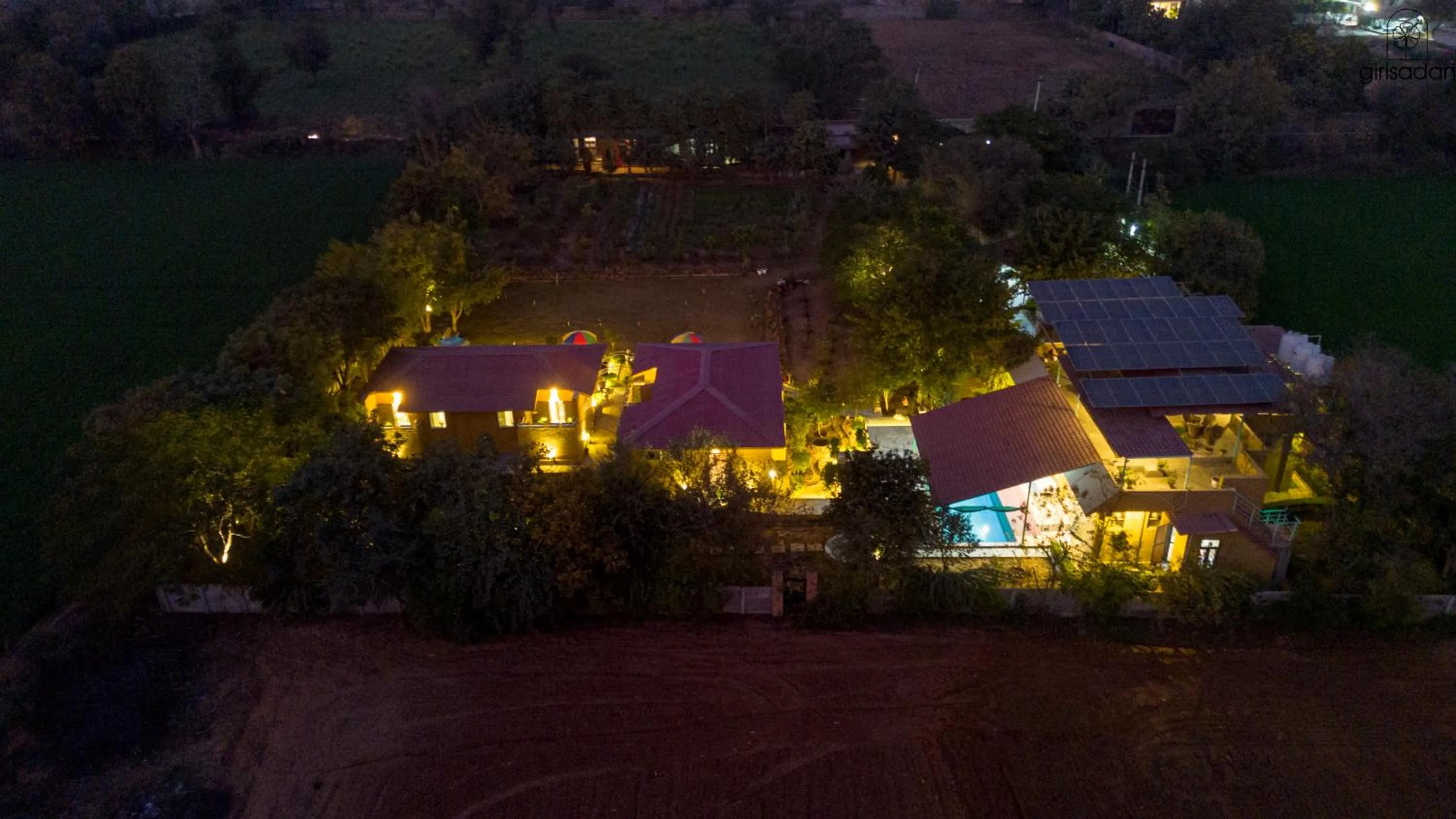Bird's eye view in GiriSadan Organic Retreat & Experiences