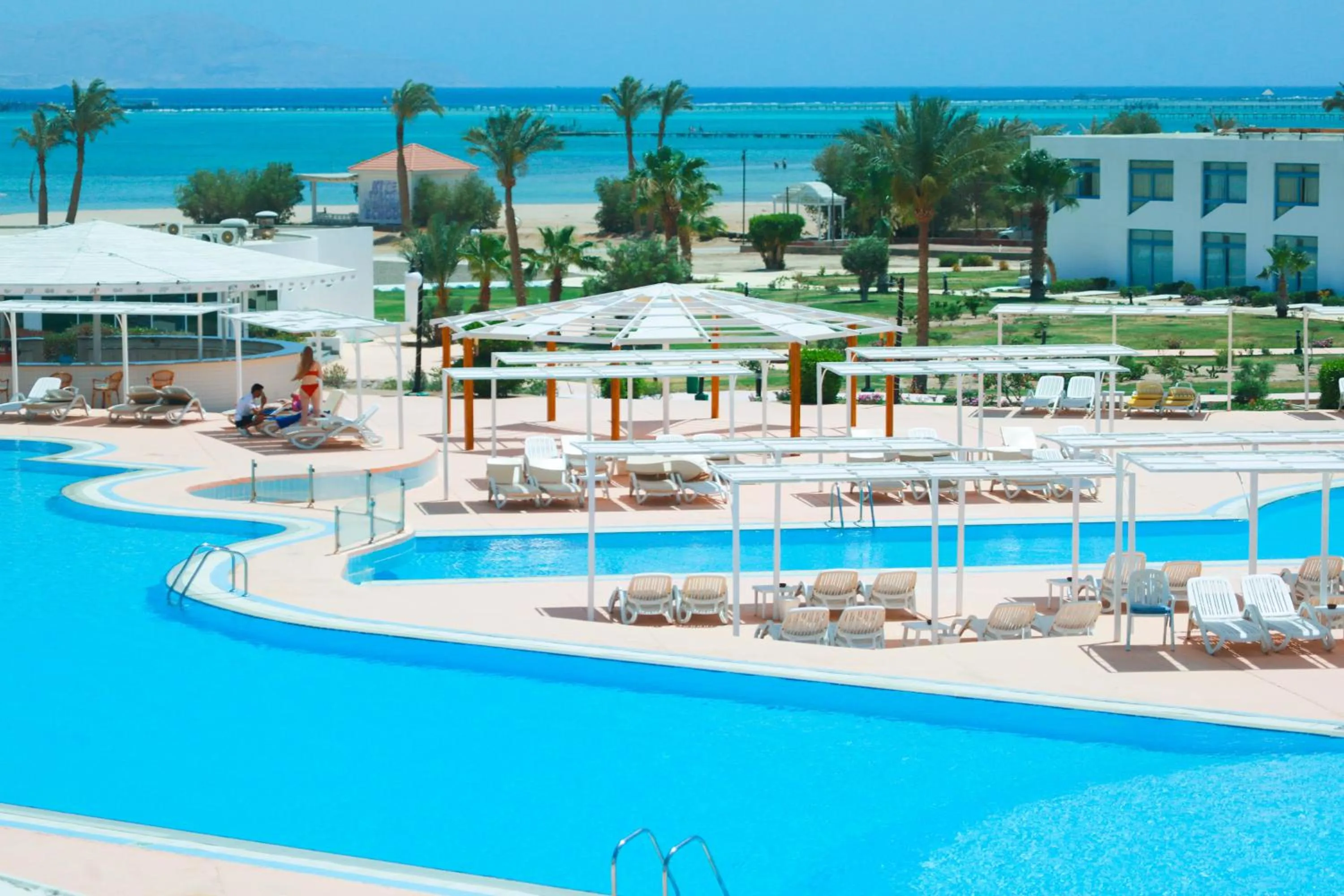 Pool view in Amarina Sun Resort & Aqua Park Sharm El-Sheikh