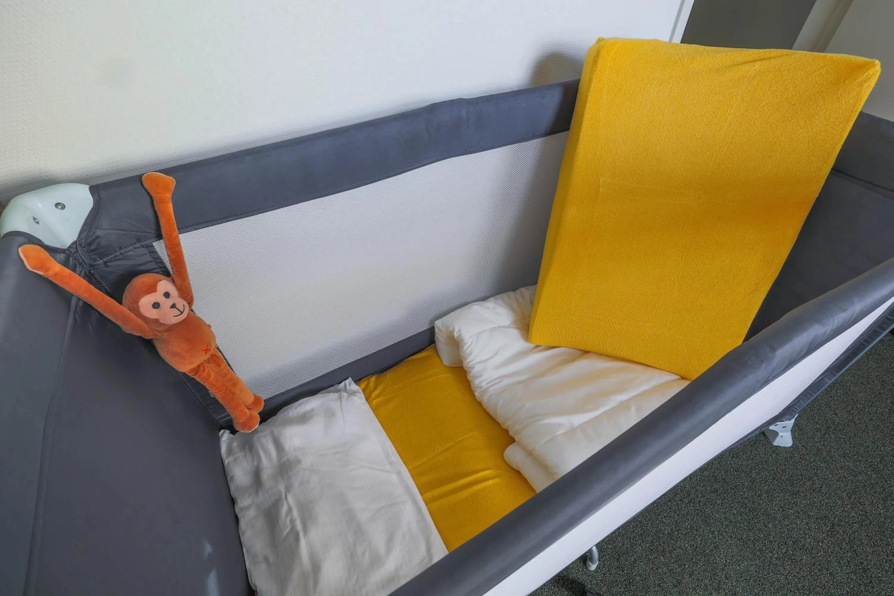 Bed in Hotel Fase Fier Eten en Drinken