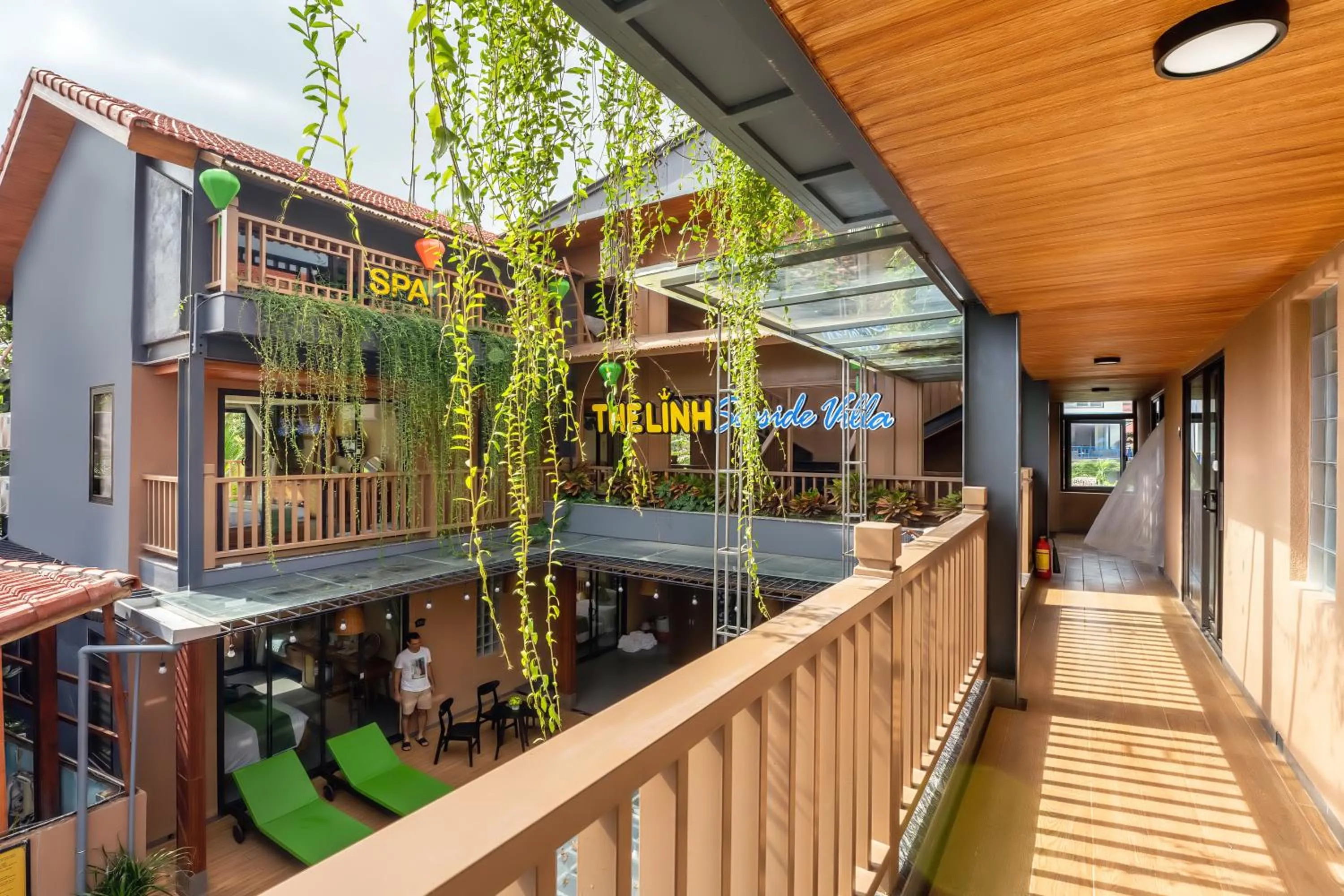 Balcony/Terrace in The Linh Seaside Villa Hoi An