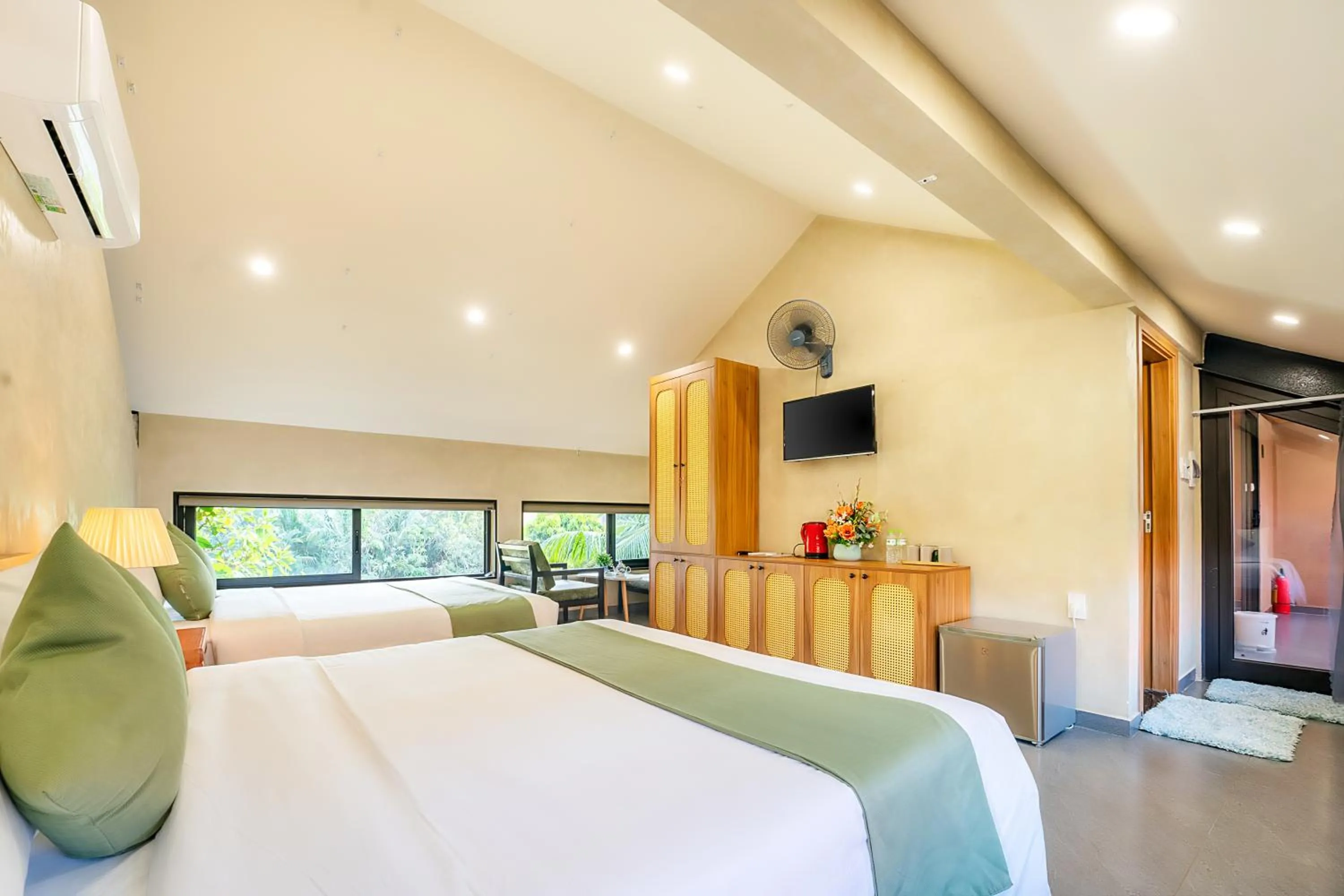 Bedroom, Bed in The Linh Seaside Villa Hoi An