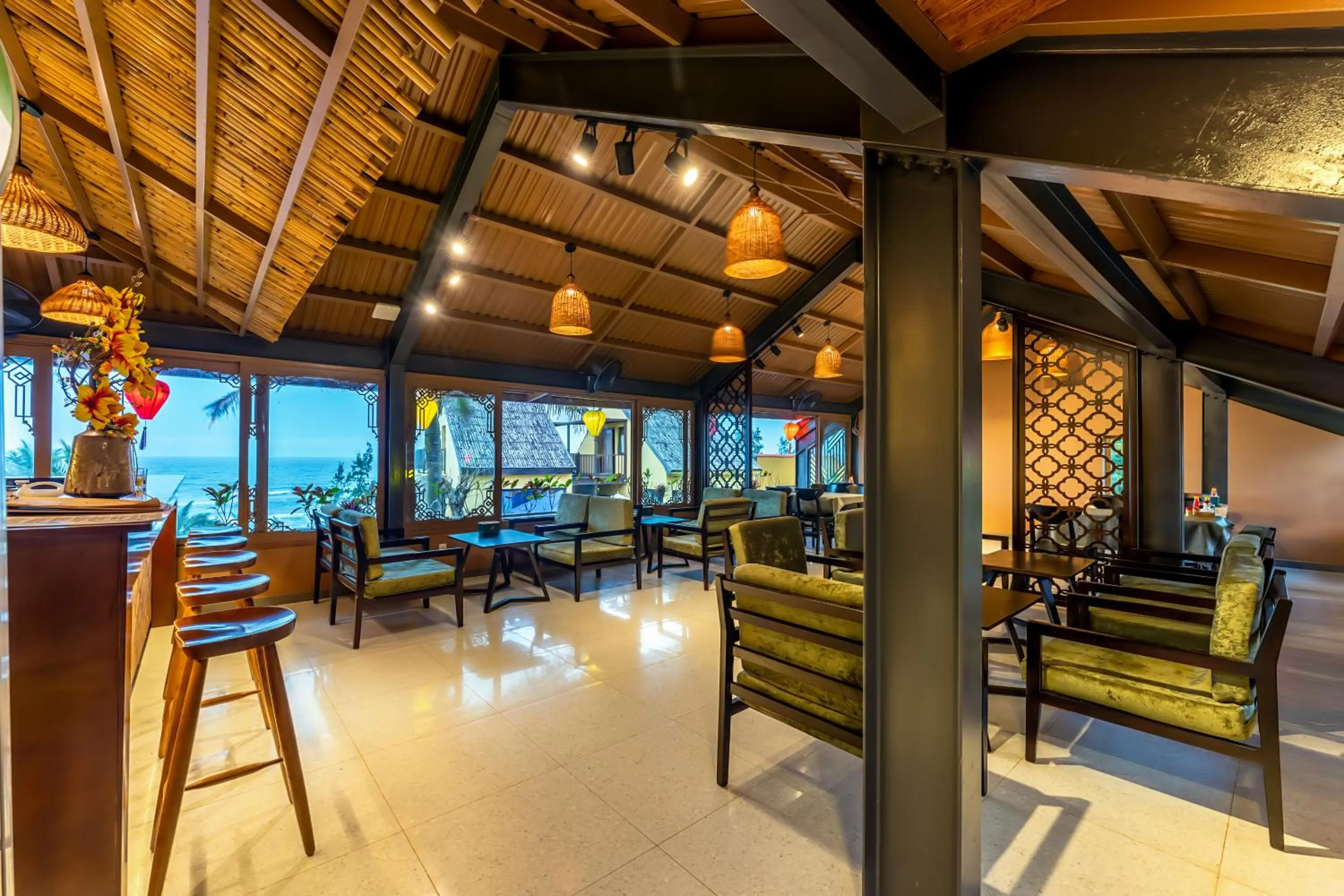 Restaurant/places to eat in The Linh Seaside Villa Hoi An