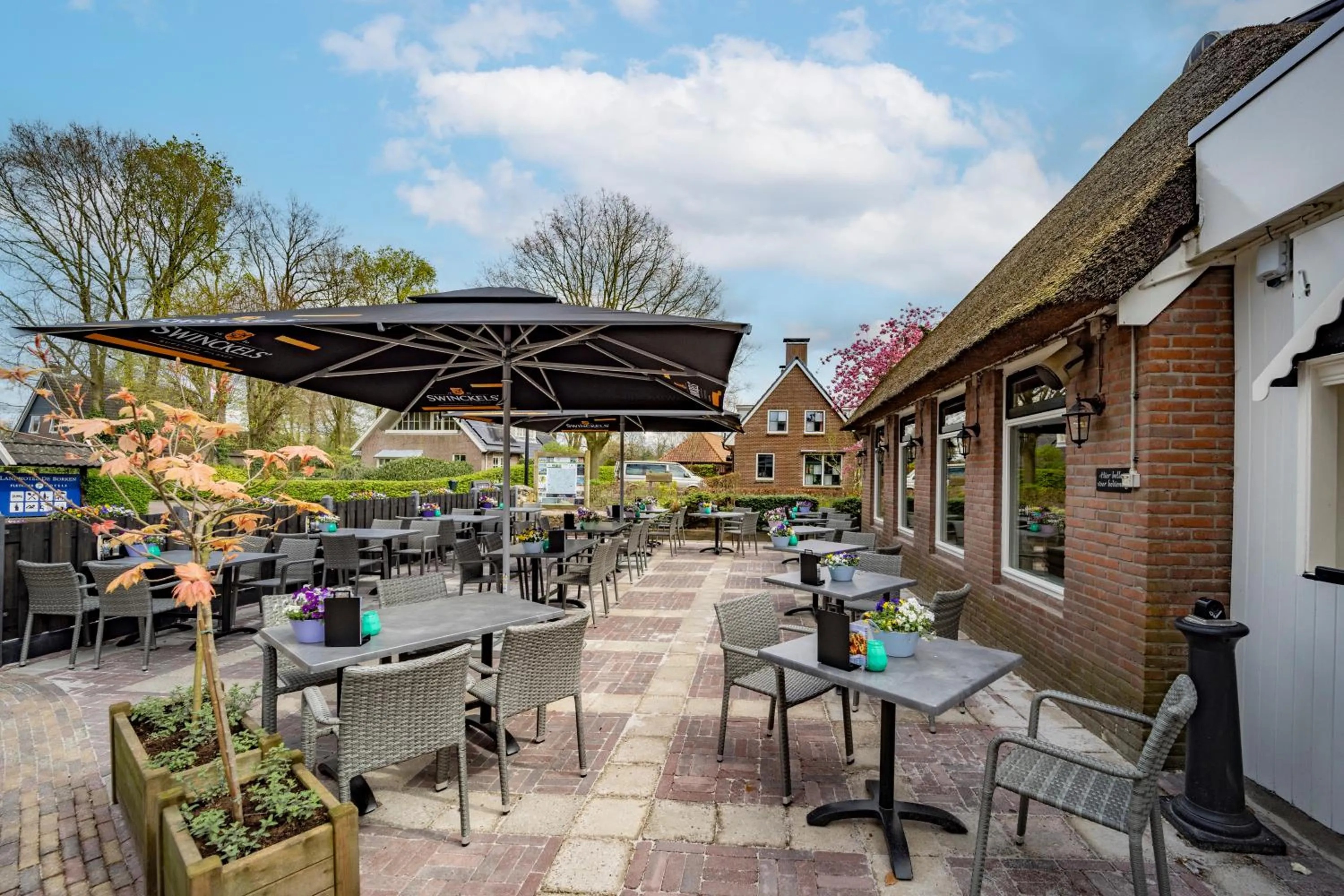 Patio in Fletcher Hotel-Restaurant de Borken