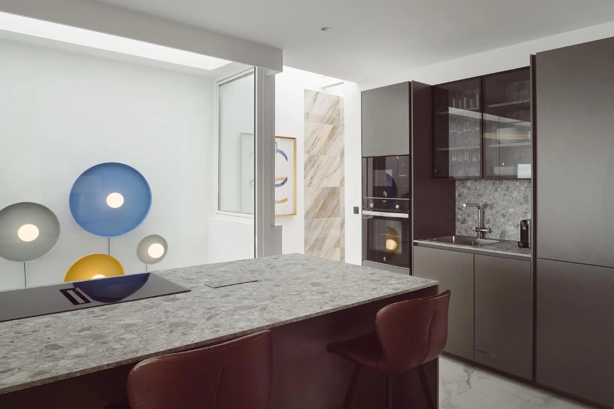 Kitchen or kitchenette in Blue Marina Suites - Boutique Apartments