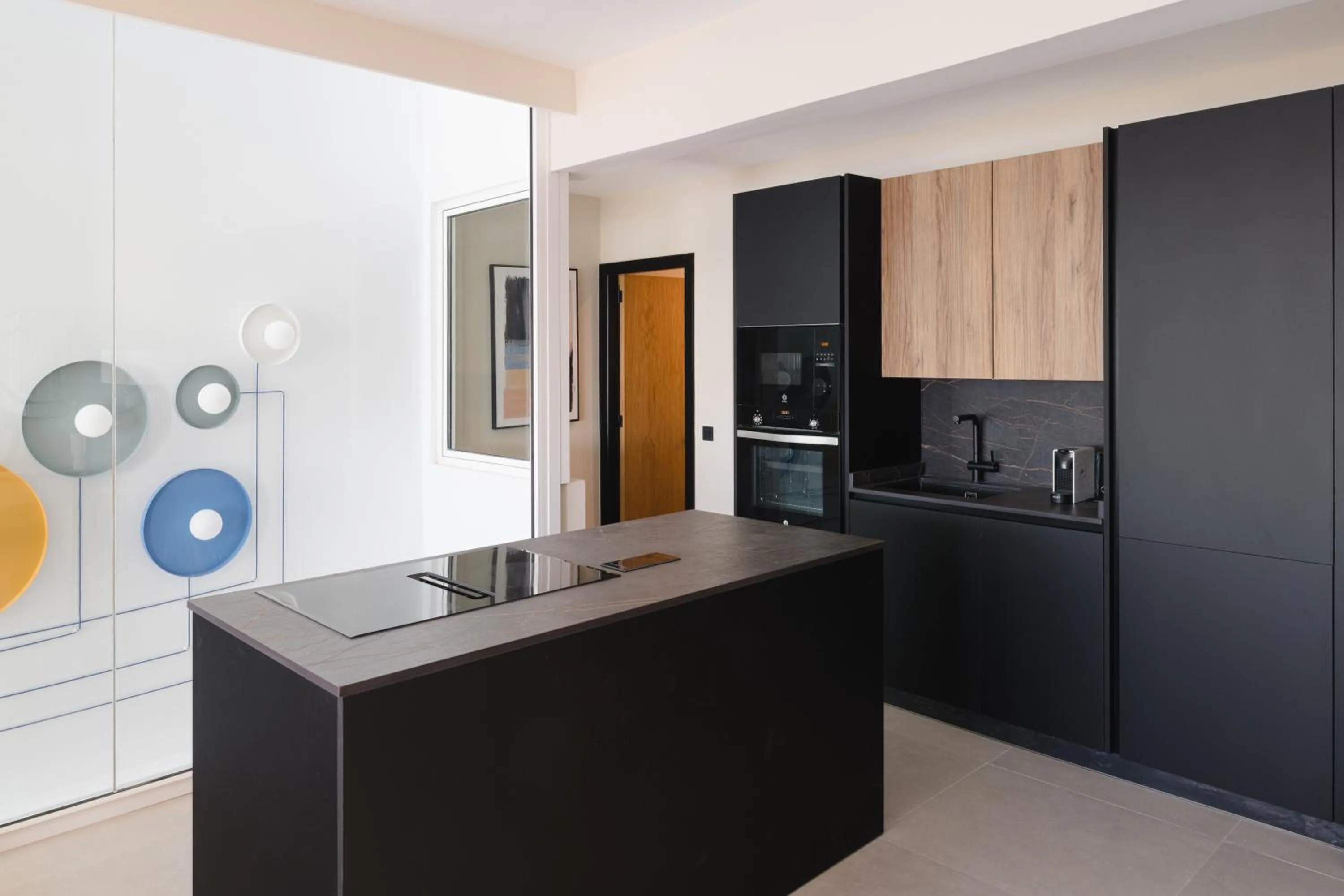 Kitchen or kitchenette in Blue Marina Suites - Boutique Apartments
