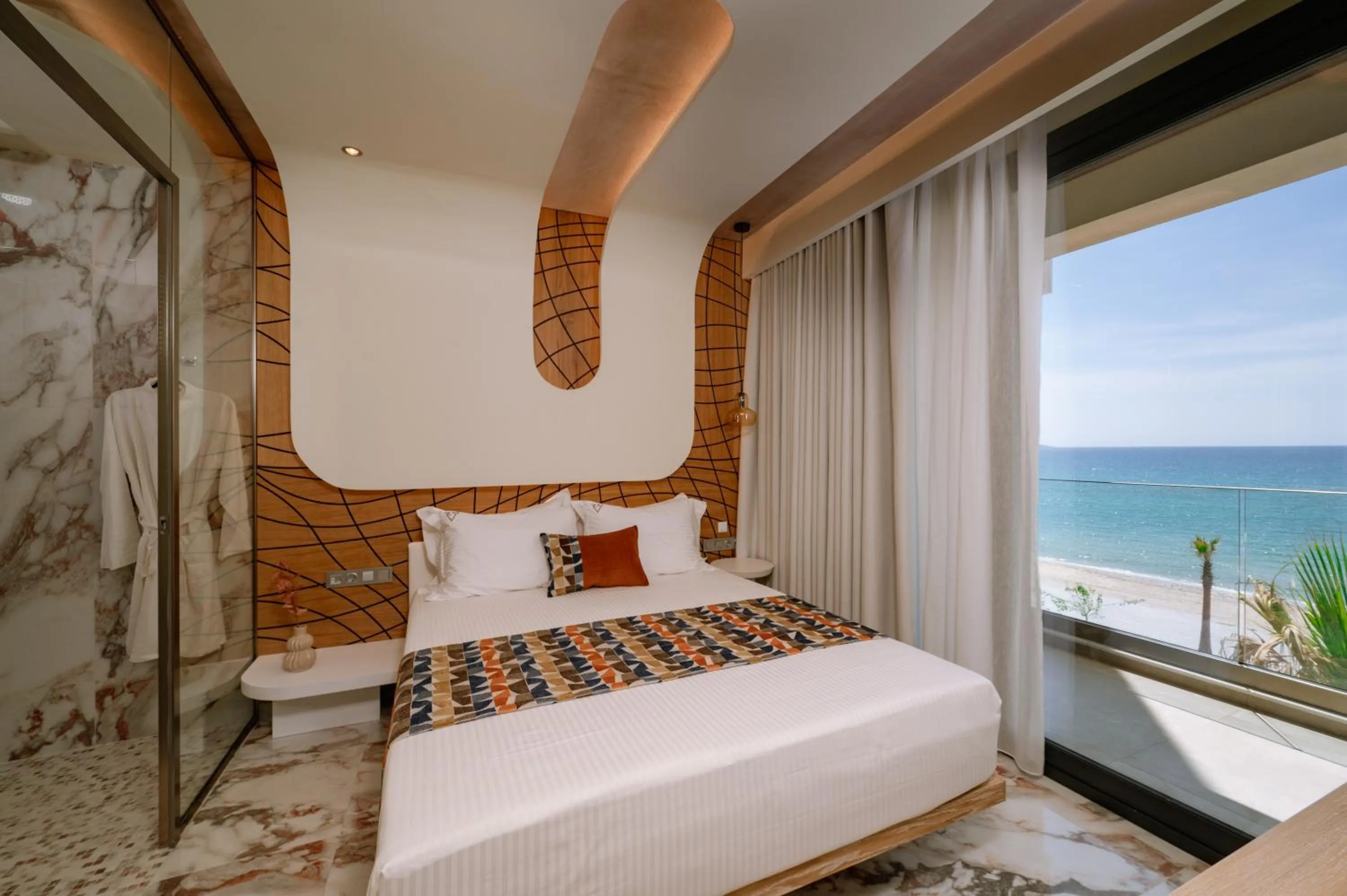 Bed in ZEST THASSOS LUXURY RETREAT