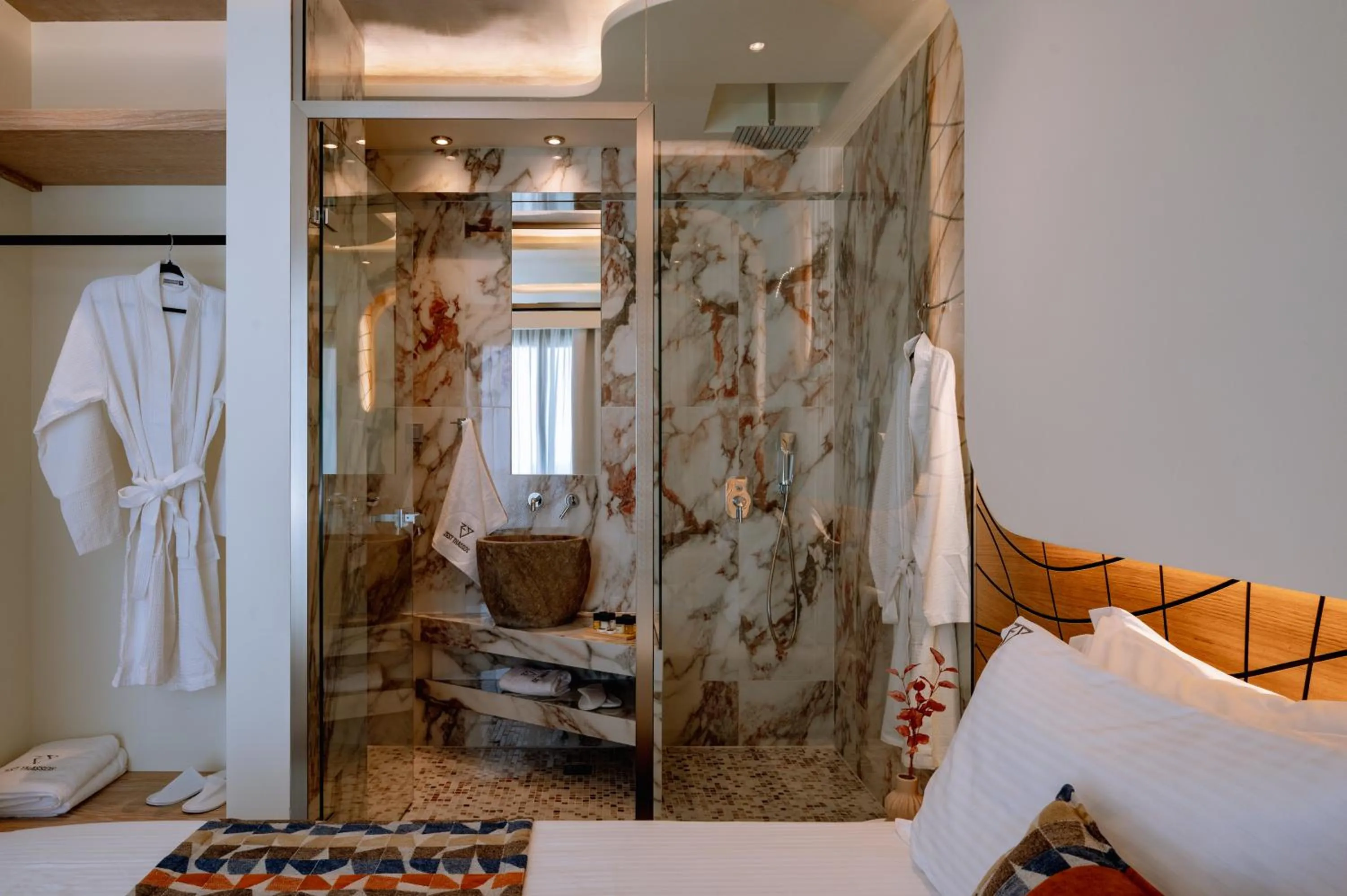 Bed in ZEST THASSOS LUXURY RETREAT