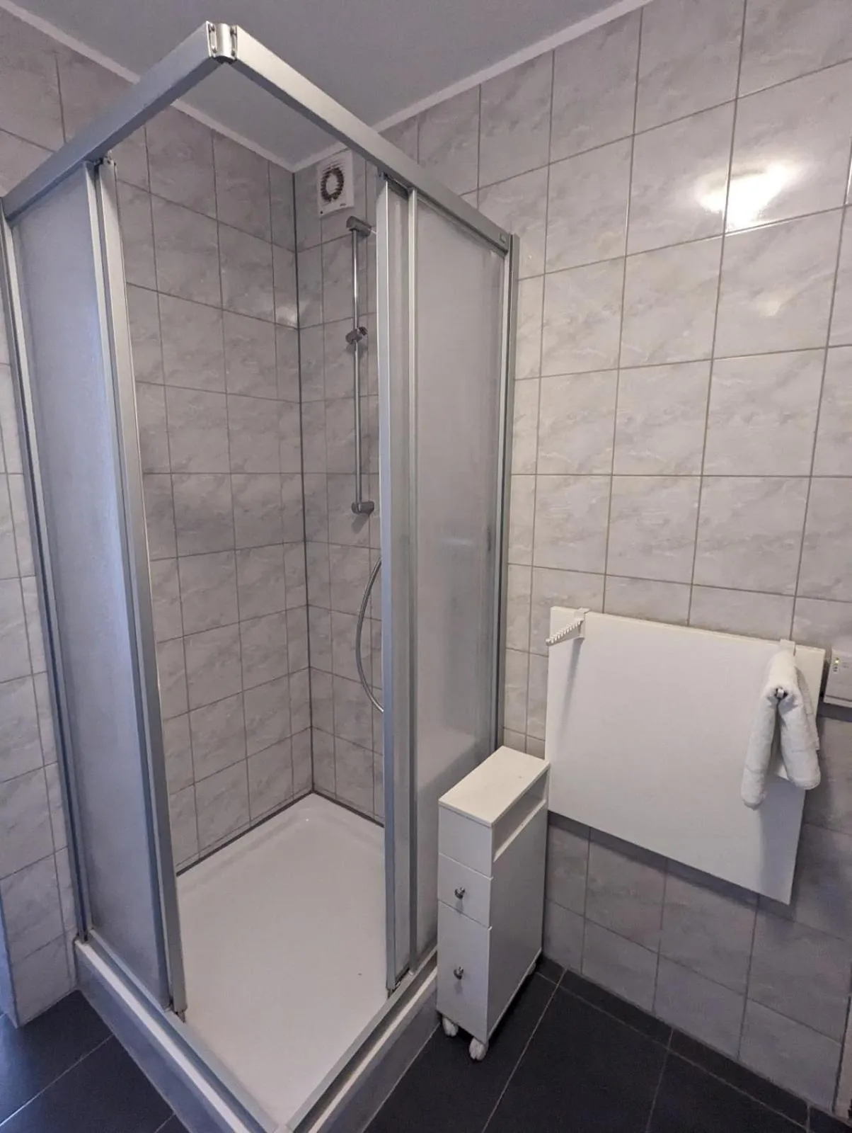 Shower in Hotel Mettmann