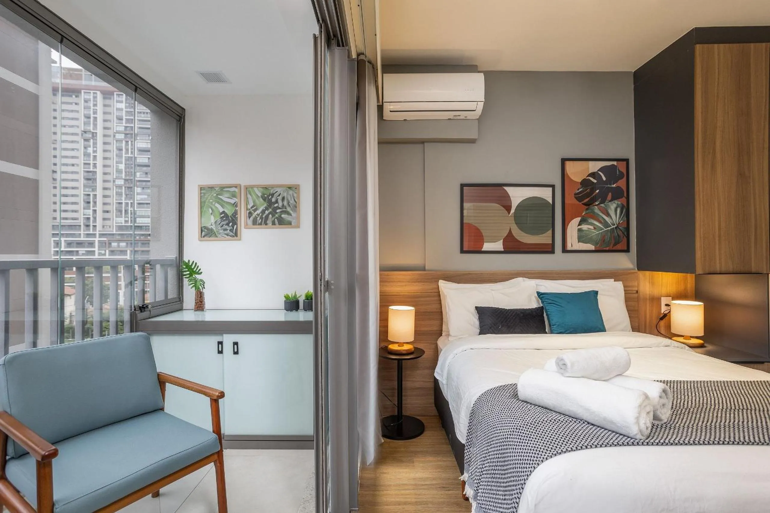 Bedroom, Bed in Atmosfera Brooklin