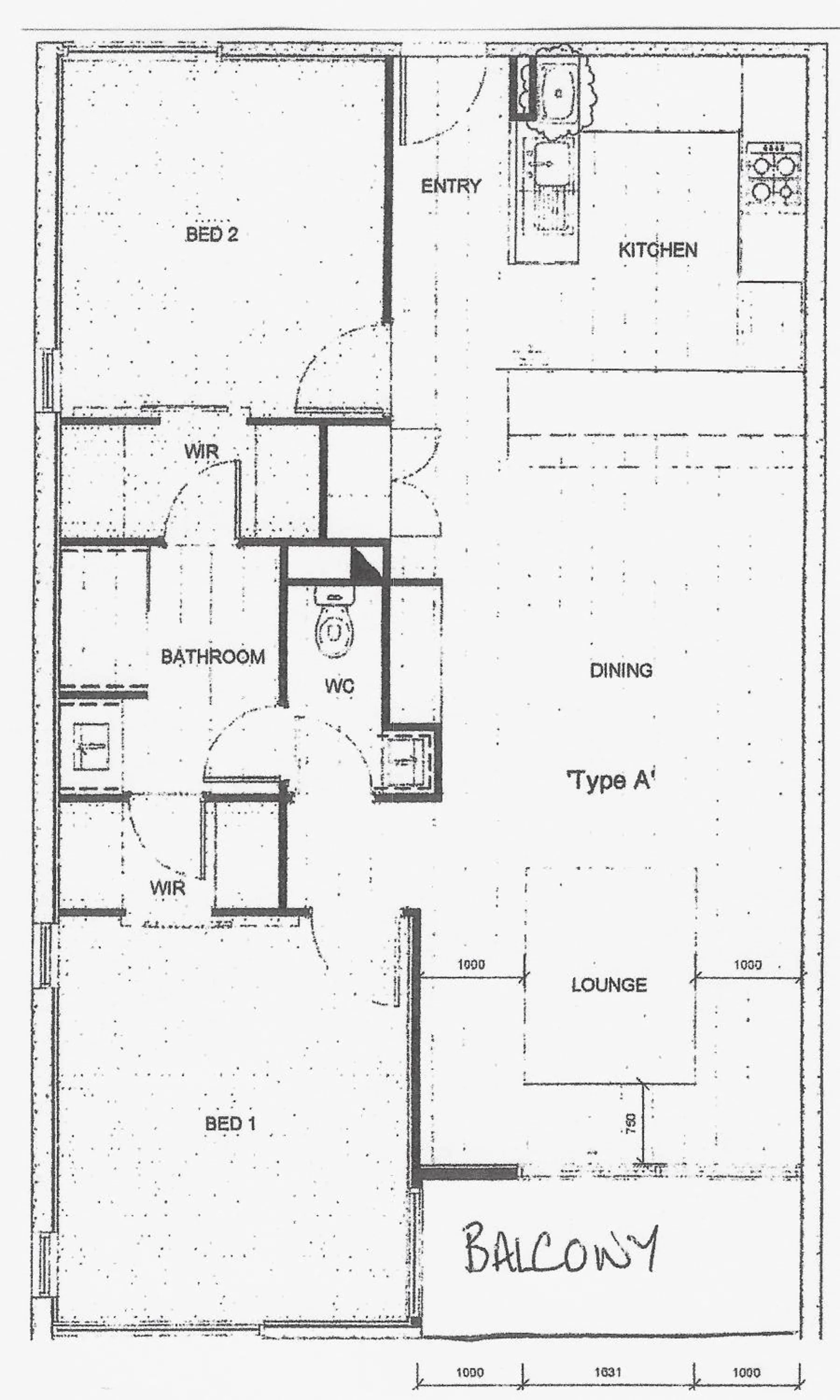 Floor plan in Laguna Serviced Apartments