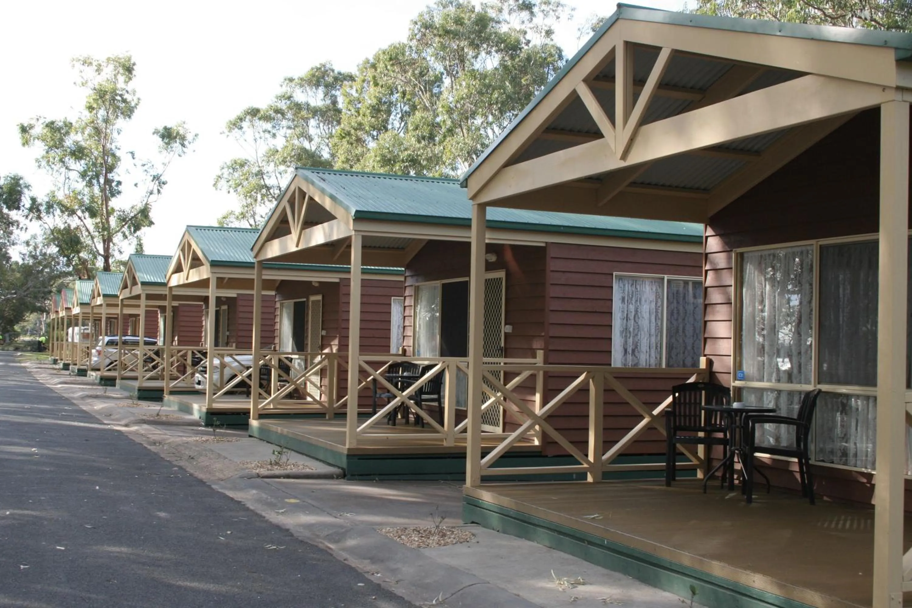 Patio in Lake Fyans Holiday Park