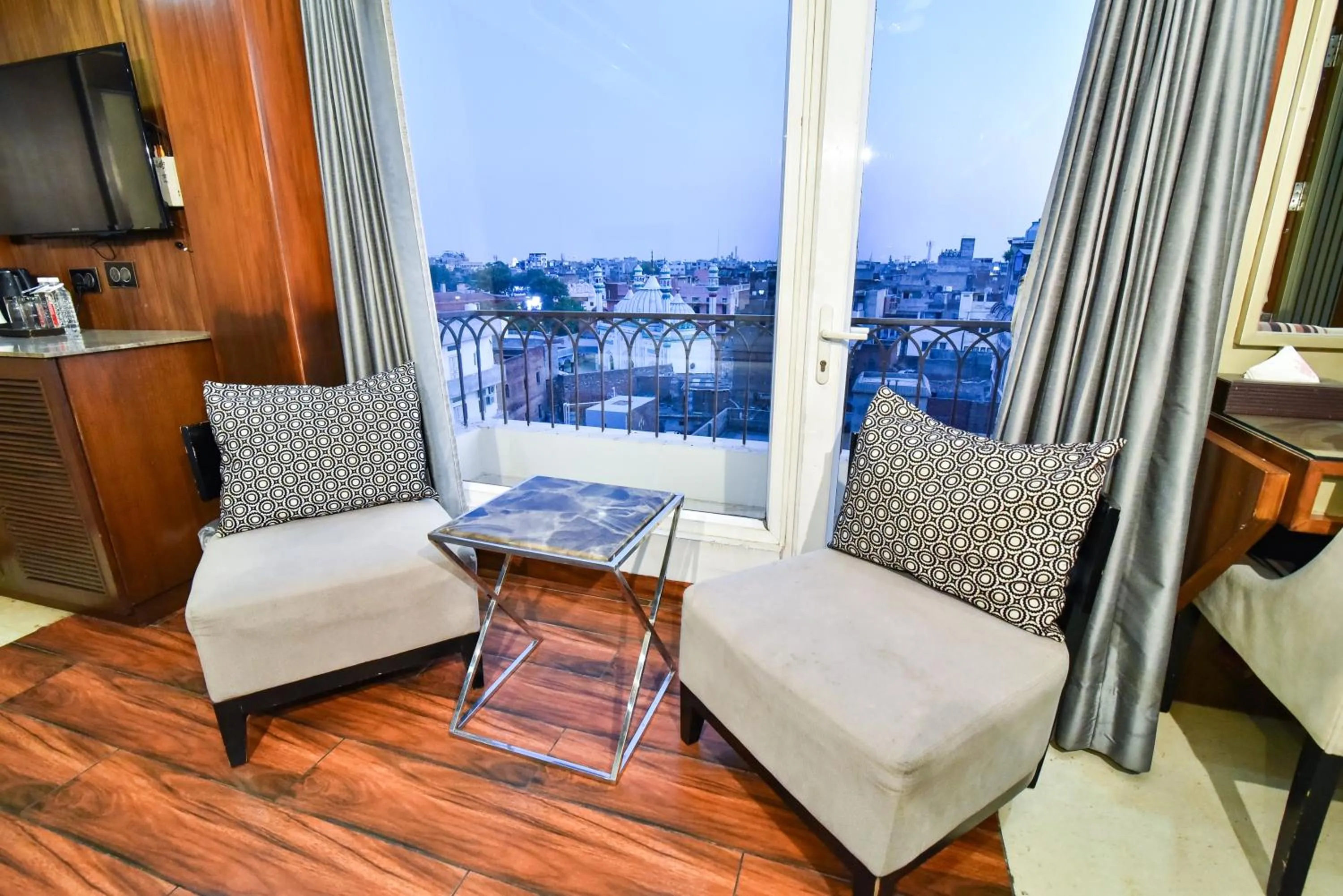 Seating area in Hotel Sawera Grand Near Golden Temple