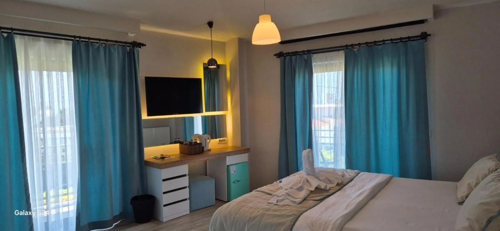 Bed in The D Hotel Çeşme Resort