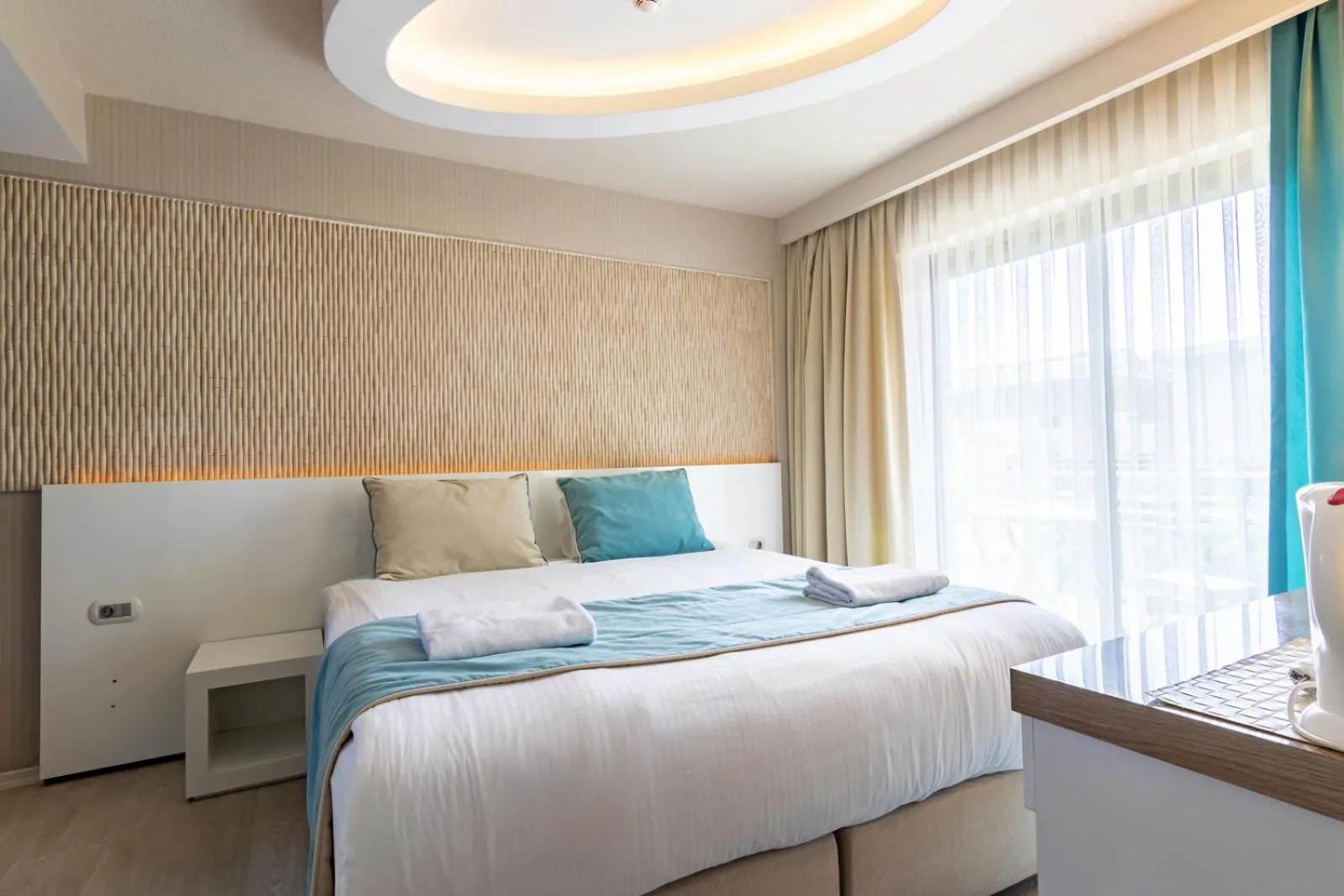 Bed in The D Hotel Çeşme Resort