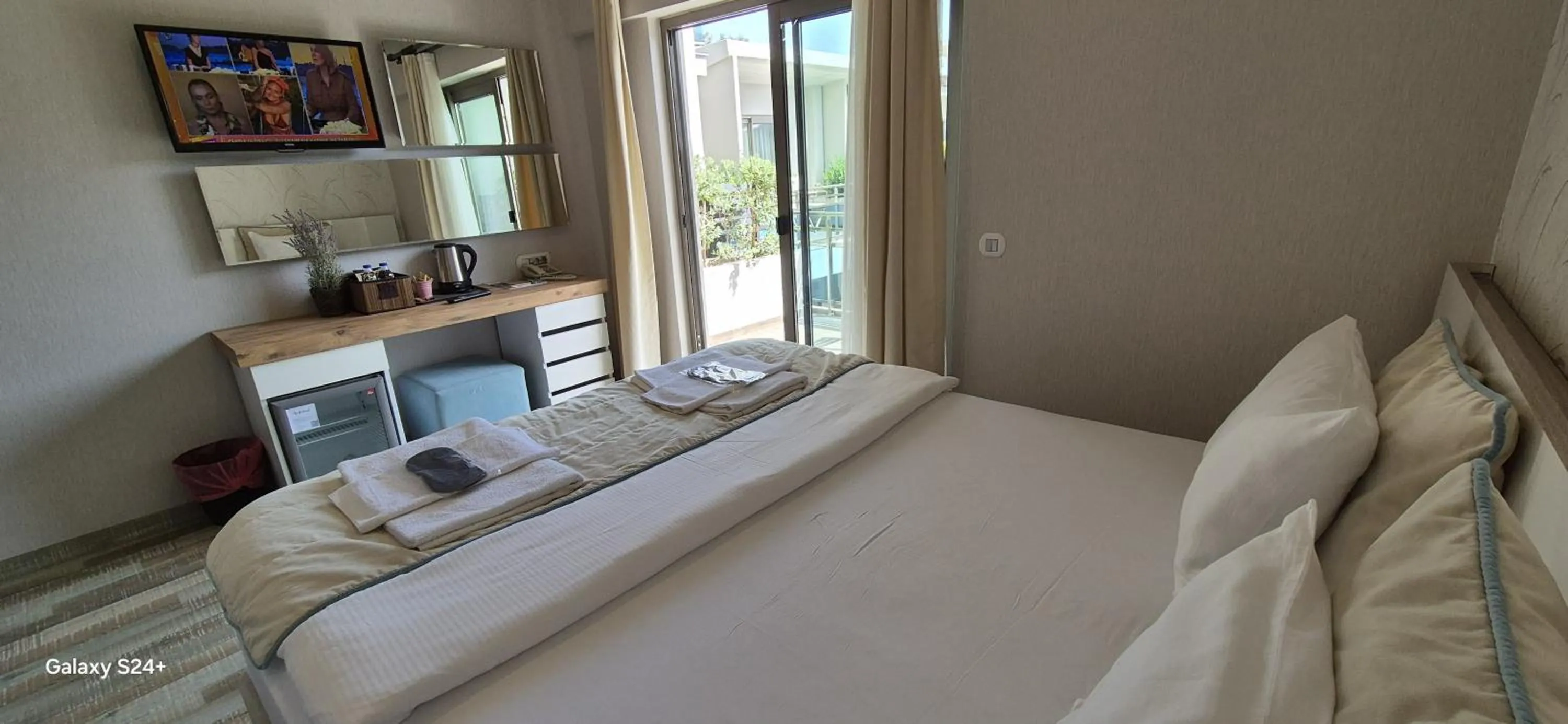 Bed in The D Hotel Çeşme Resort