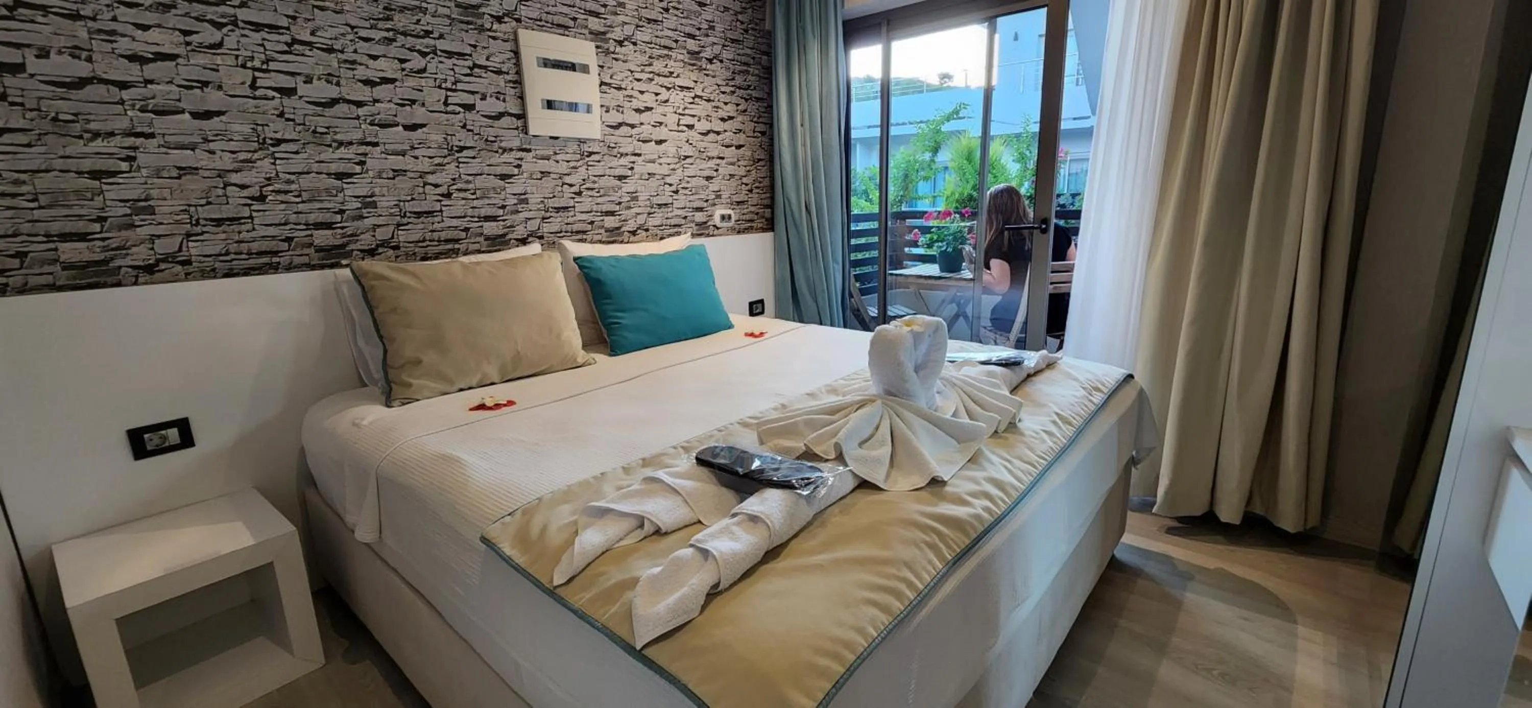 Bed in The D Hotel Çeşme Resort