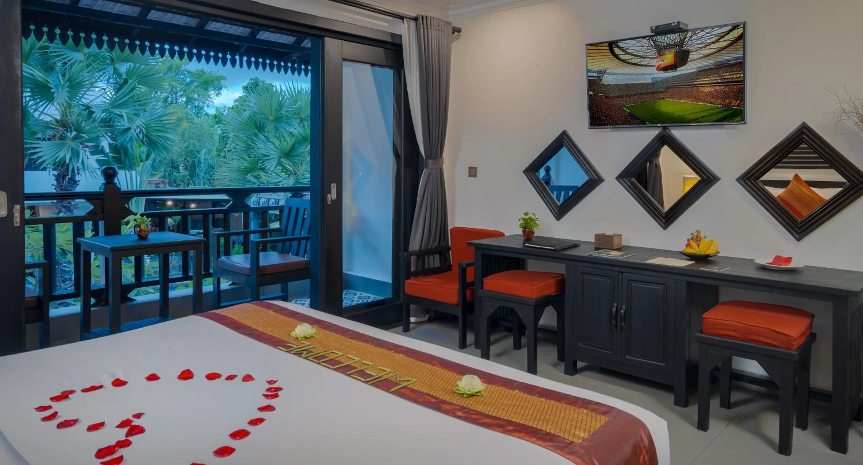 Bedroom in Khmer Mansion Boutique Hotel