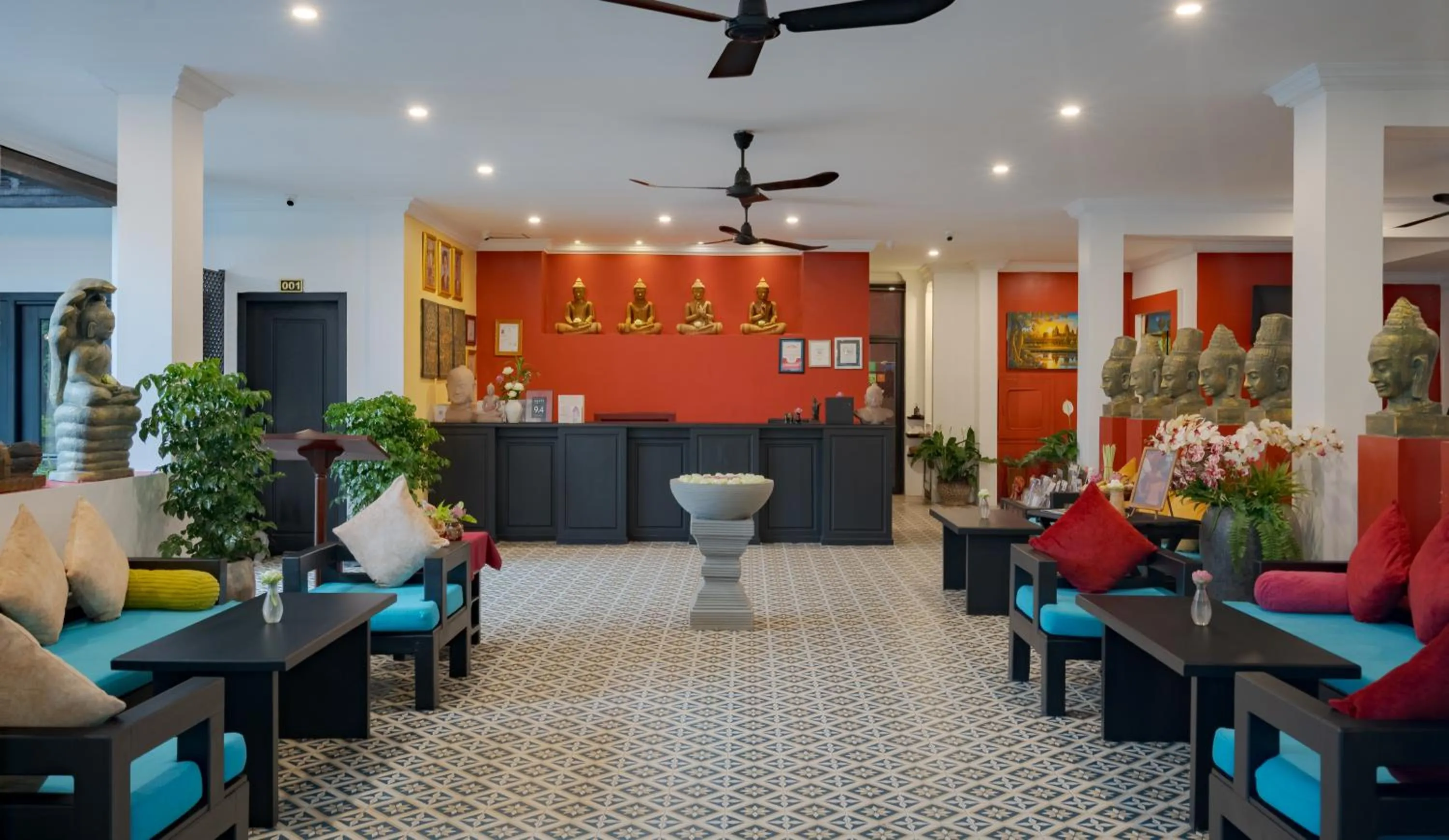 Lobby or reception in Khmer Mansion Boutique Hotel