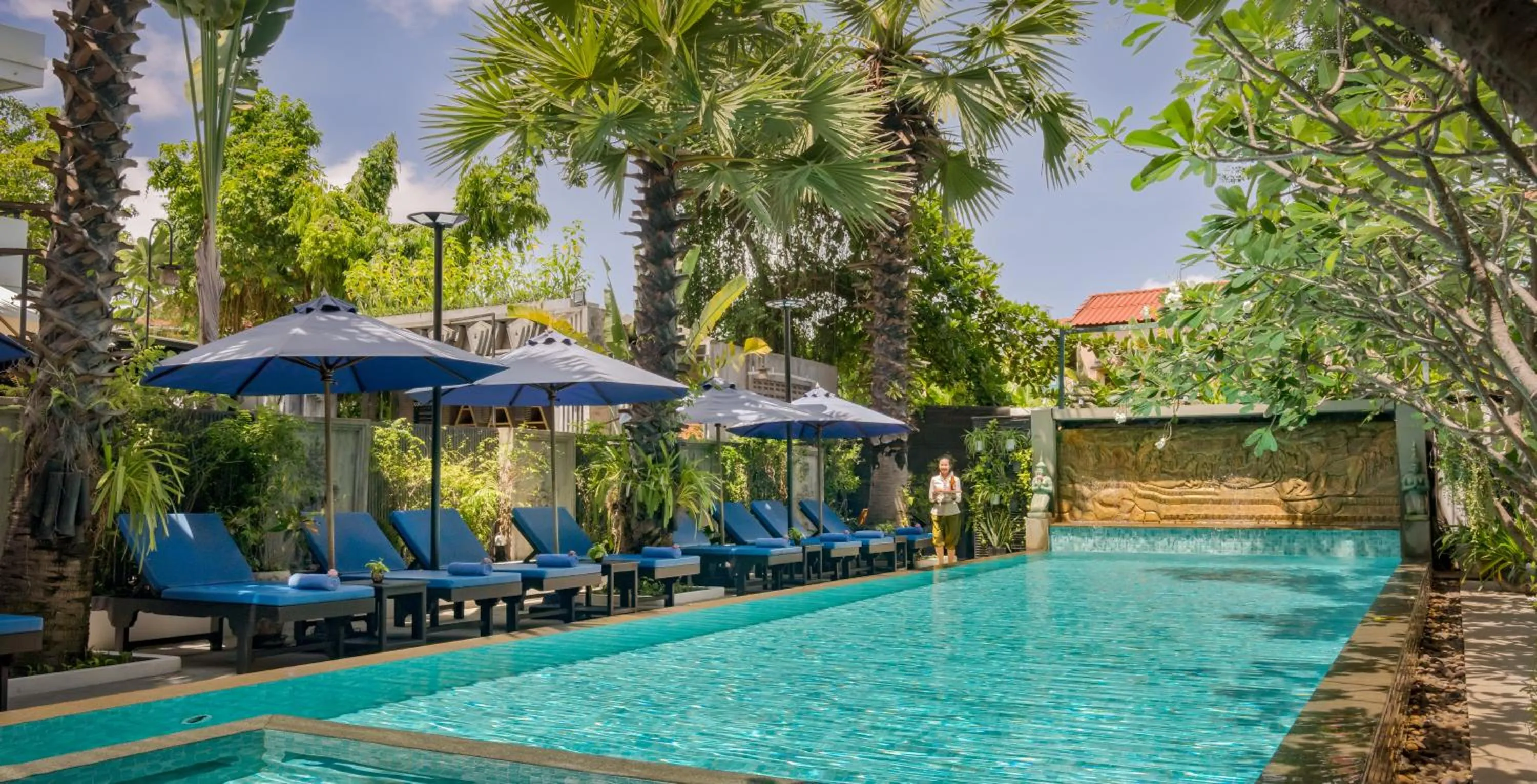 Swimming pool in Khmer Mansion Boutique Hotel