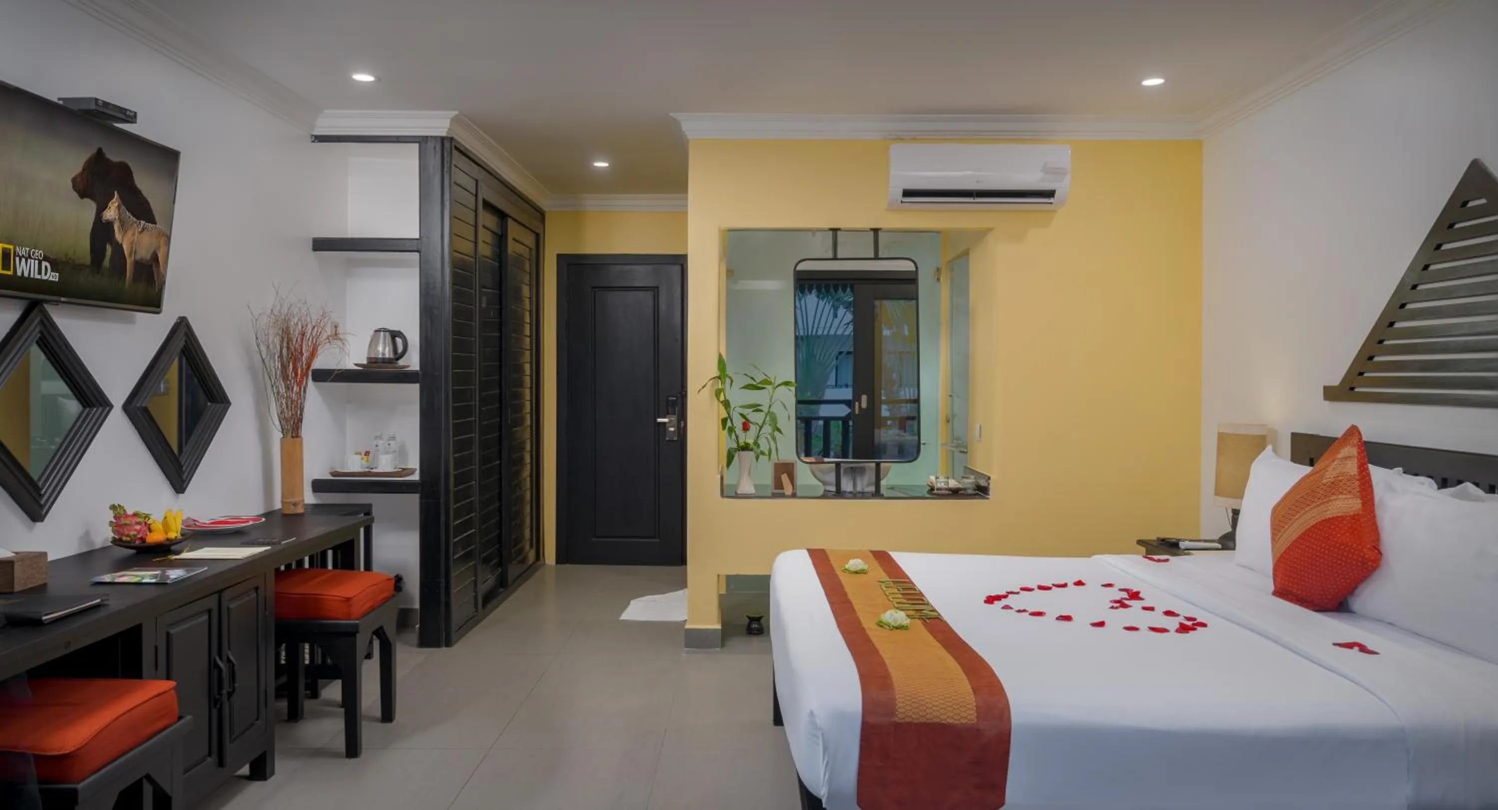 Bedroom, Bed in Khmer Mansion Boutique Hotel