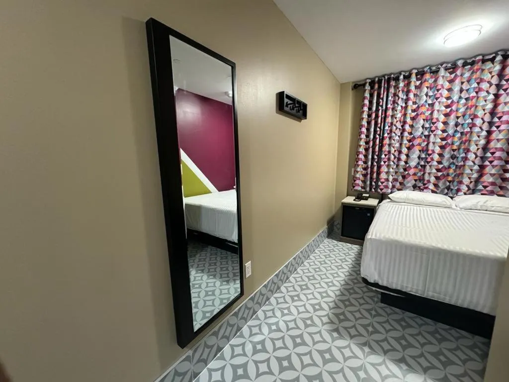 Bed in Moon Hotel Brooklyn