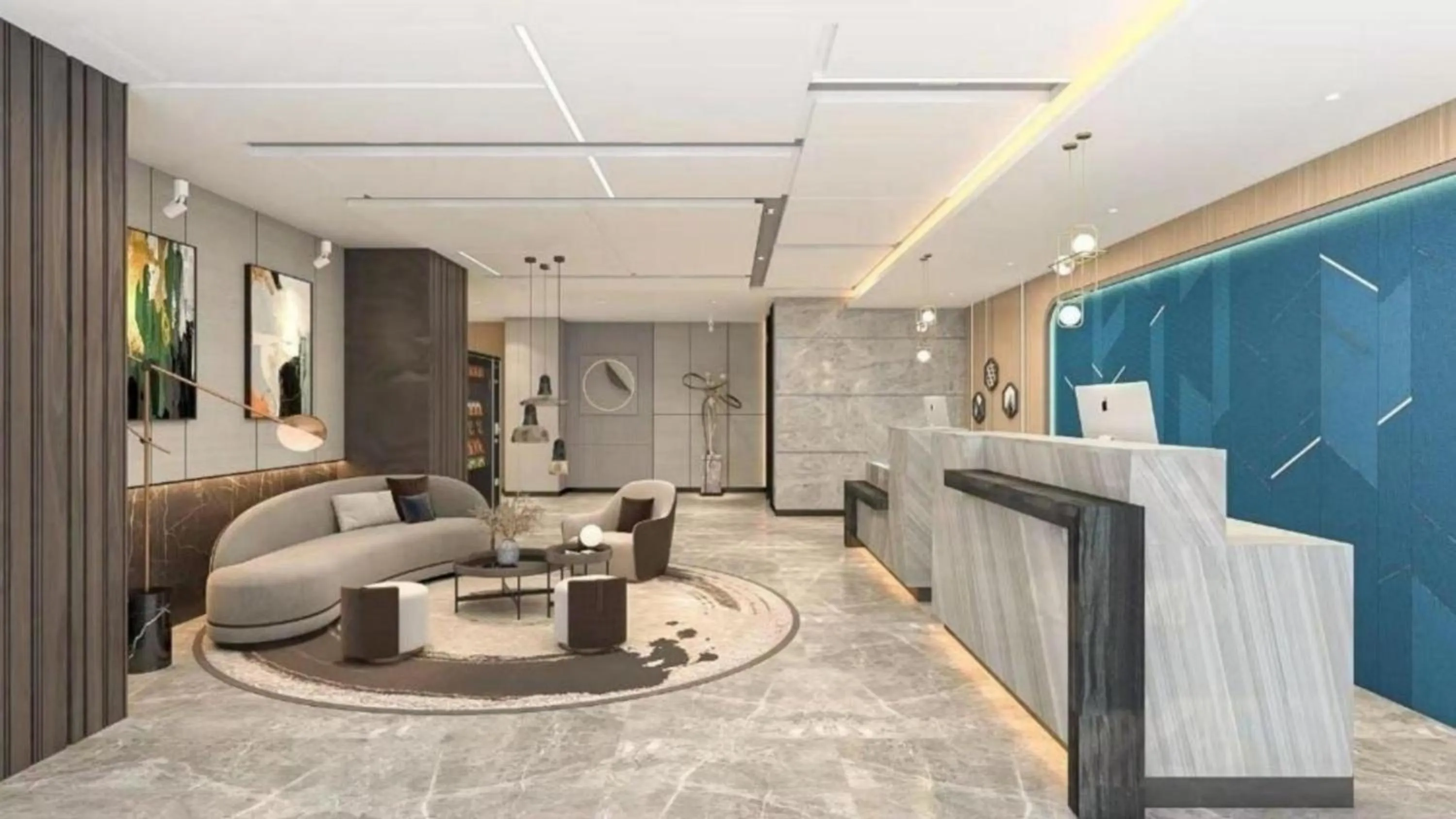 Living room in Yimimi Apartment - Guangzhou 13th Line Yide Road Metro Station