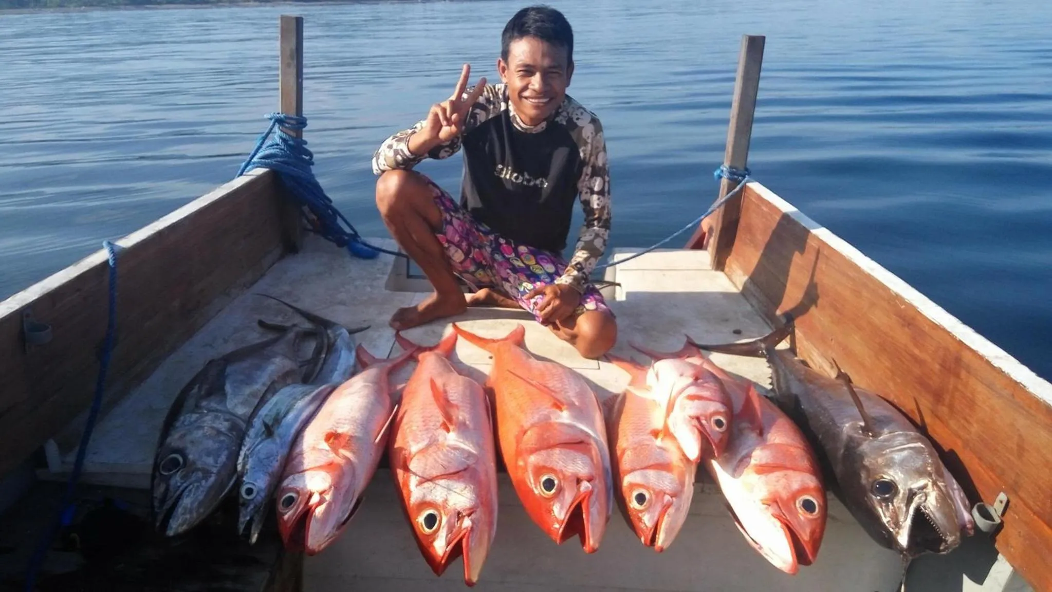 Fishing in Creative Trawangan Stay