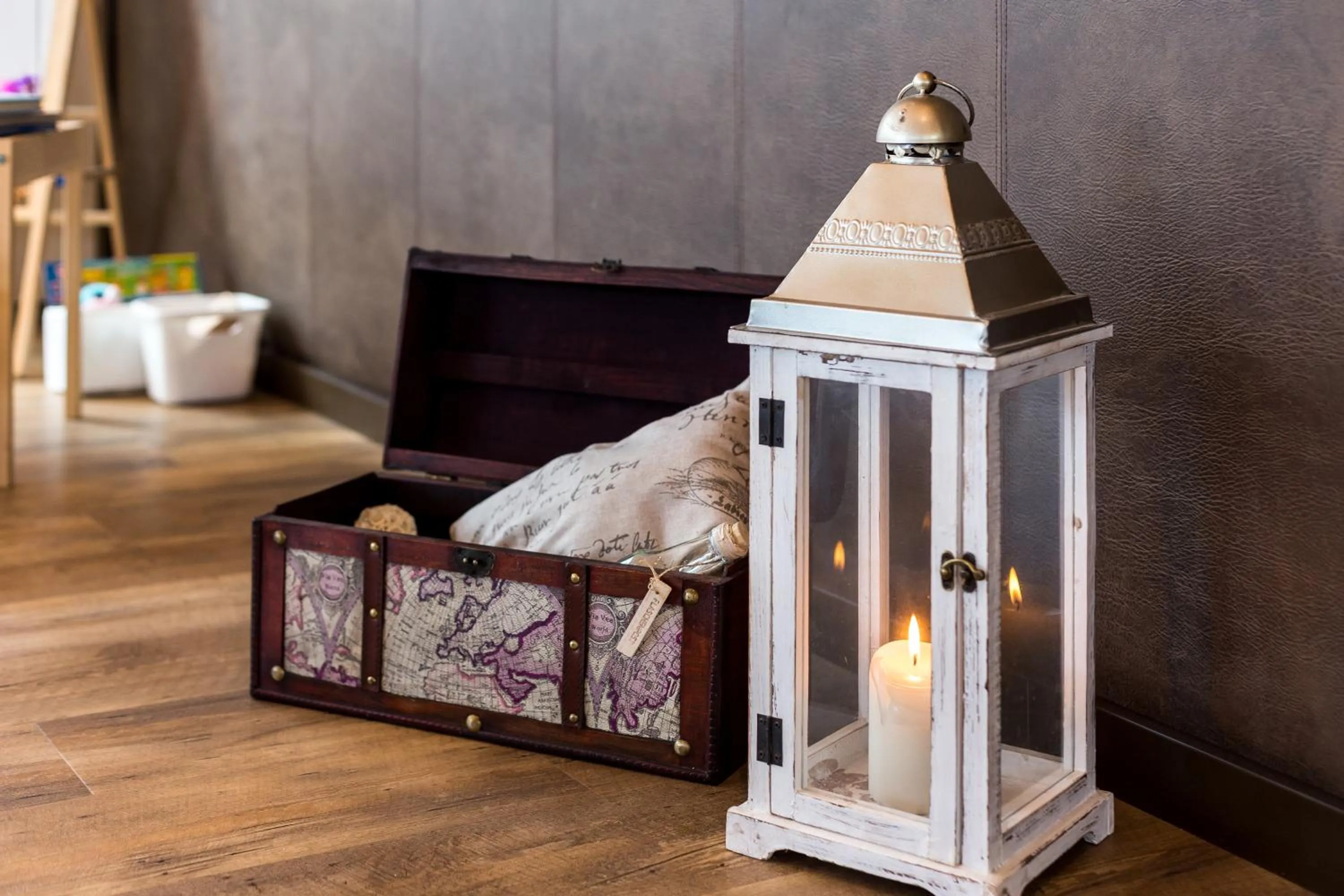 Decorative detail, Bed in Hotel Am Fleesensee