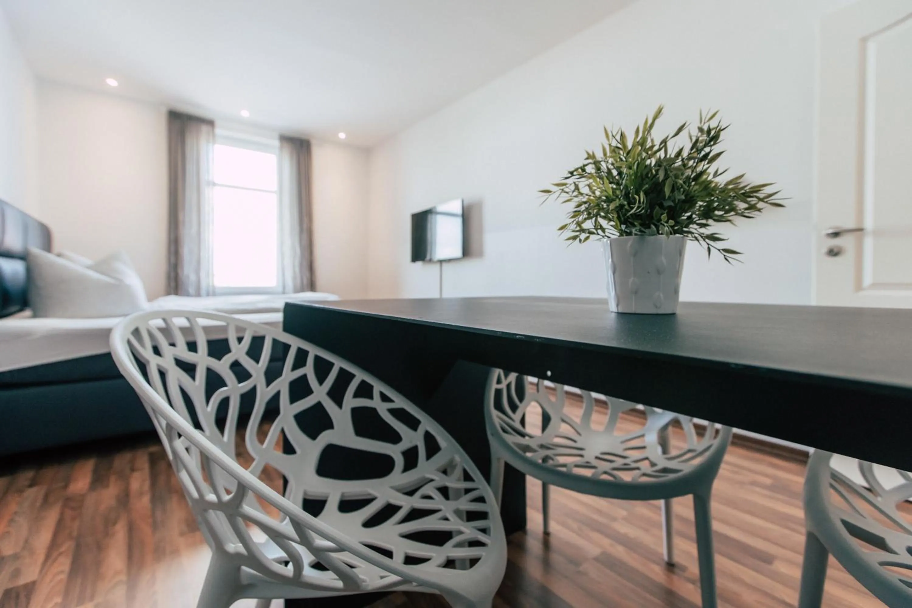 Dining area in Hentschels Apartments
